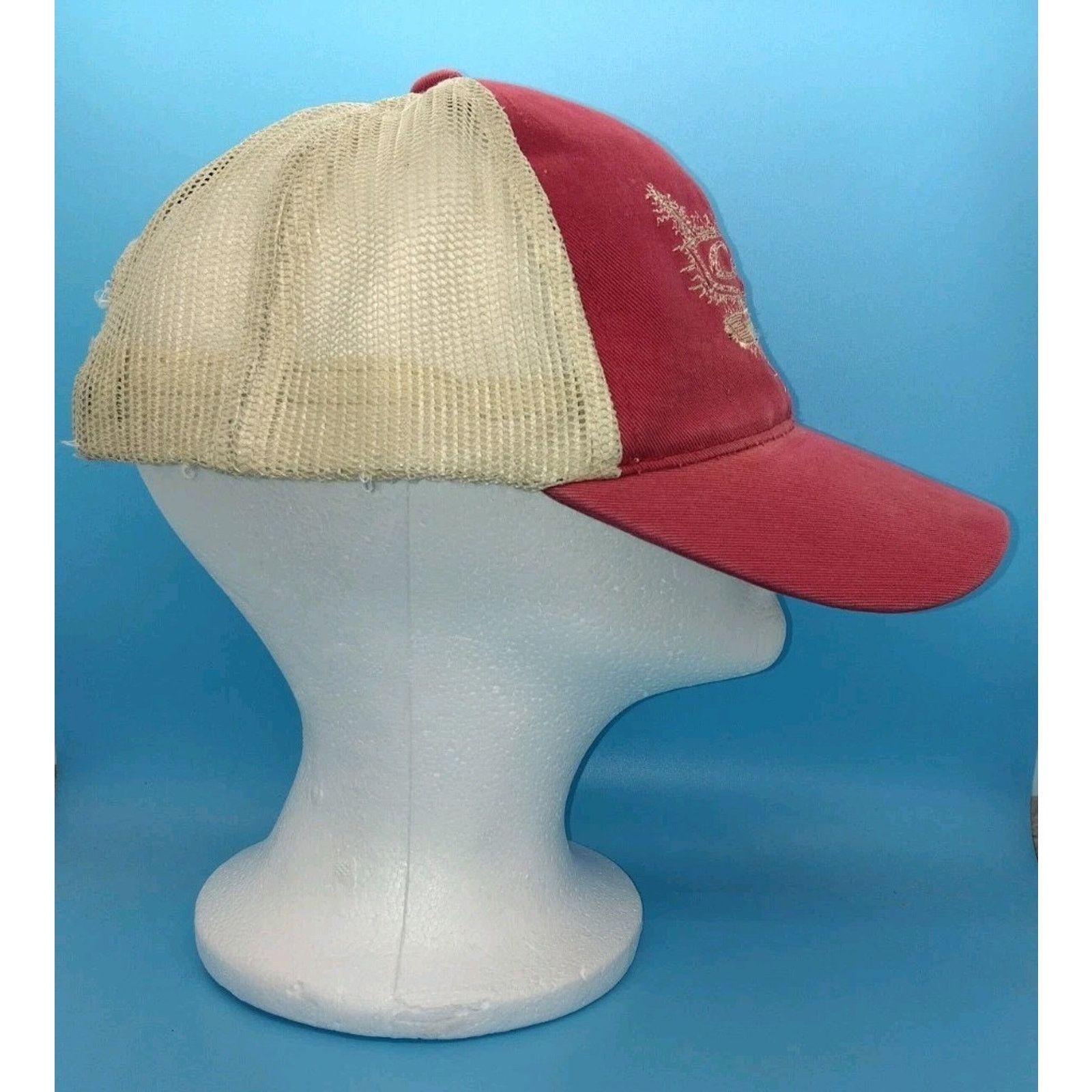 Disney DISNEY CARS Land "Dirt Track" Distressed Red/White Adult Hat Size ONE SIZE - 3 Thumbnail