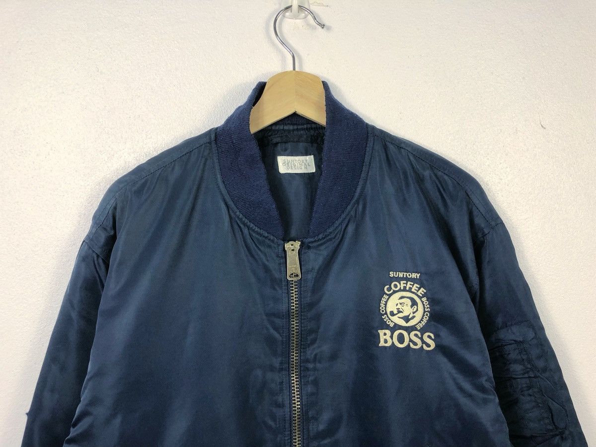 Japanese Brand × Vintage Vintage Suntory Coffee Boss Embroidered Logo Bomber Jacket Size US XL / EU 56 / 4 - 3 Thumbnail