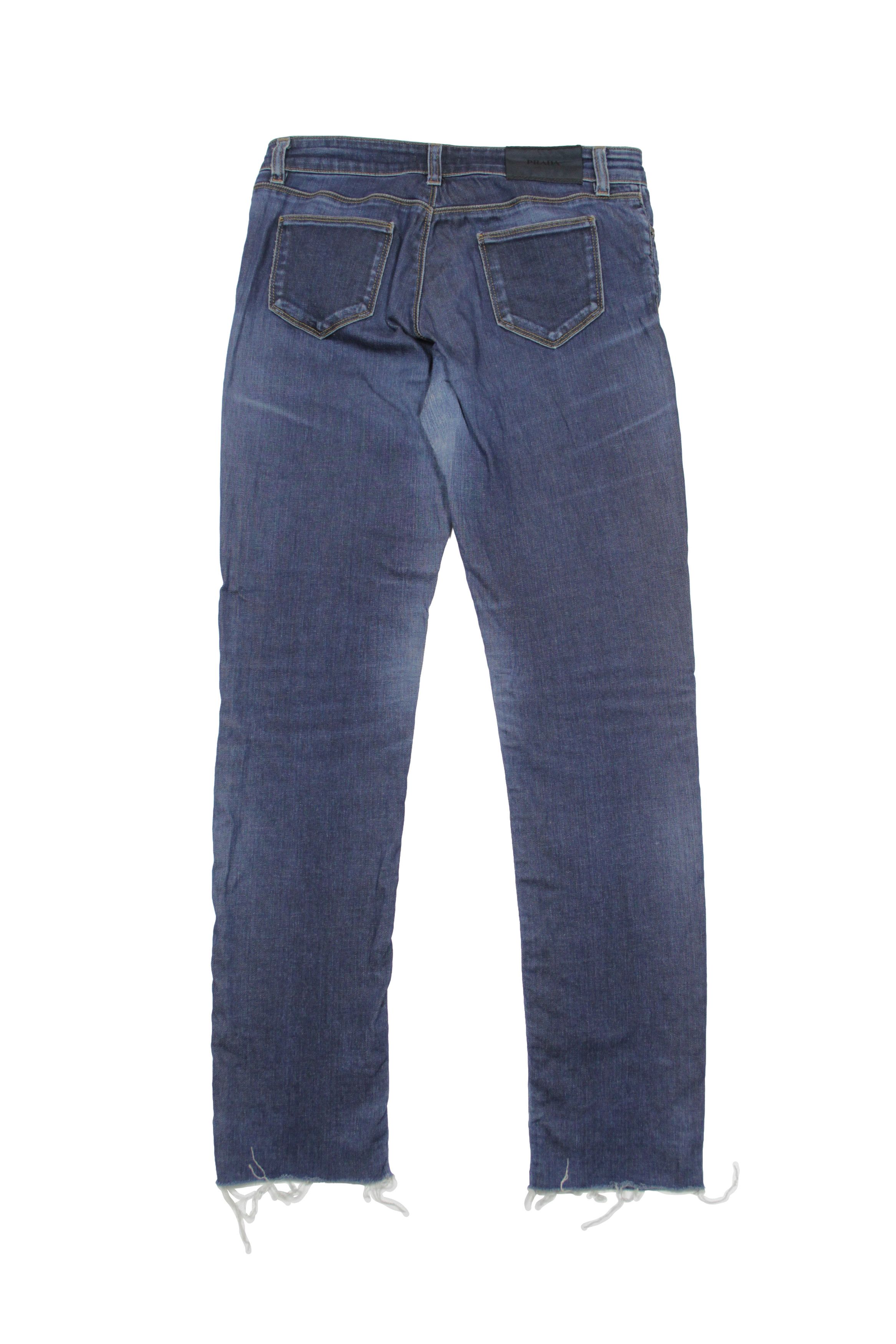 Prada Contour Fit Cut Off Jeans Vintage Size 27" / US 4 / IT 40 - 2 Thumbnail
