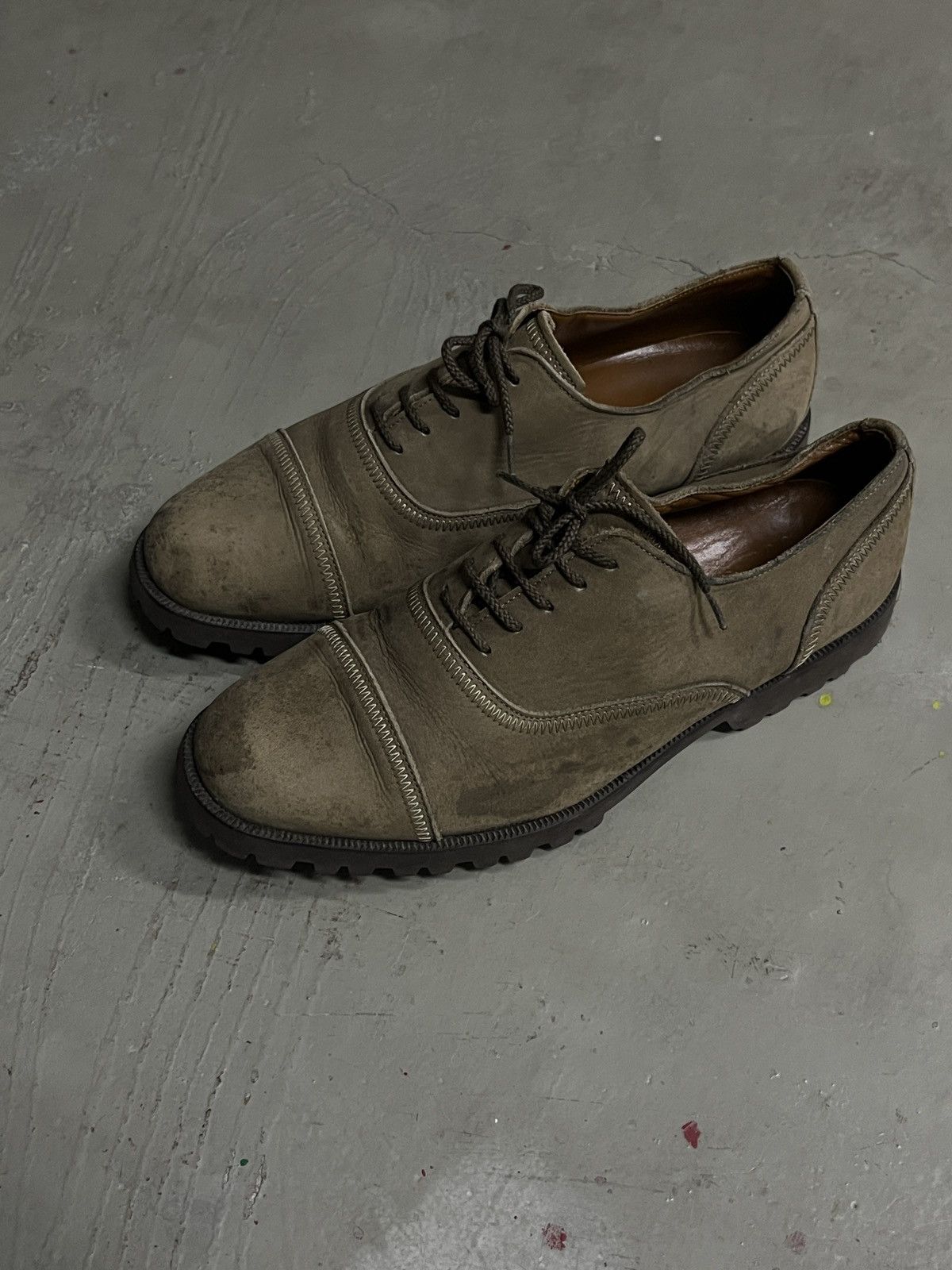 Issey Miyake Vintage Issey Miyake Leather Suede Oxford Derby Shoes Size US 7.5 / EU 40-41 - 14 Thumbnail