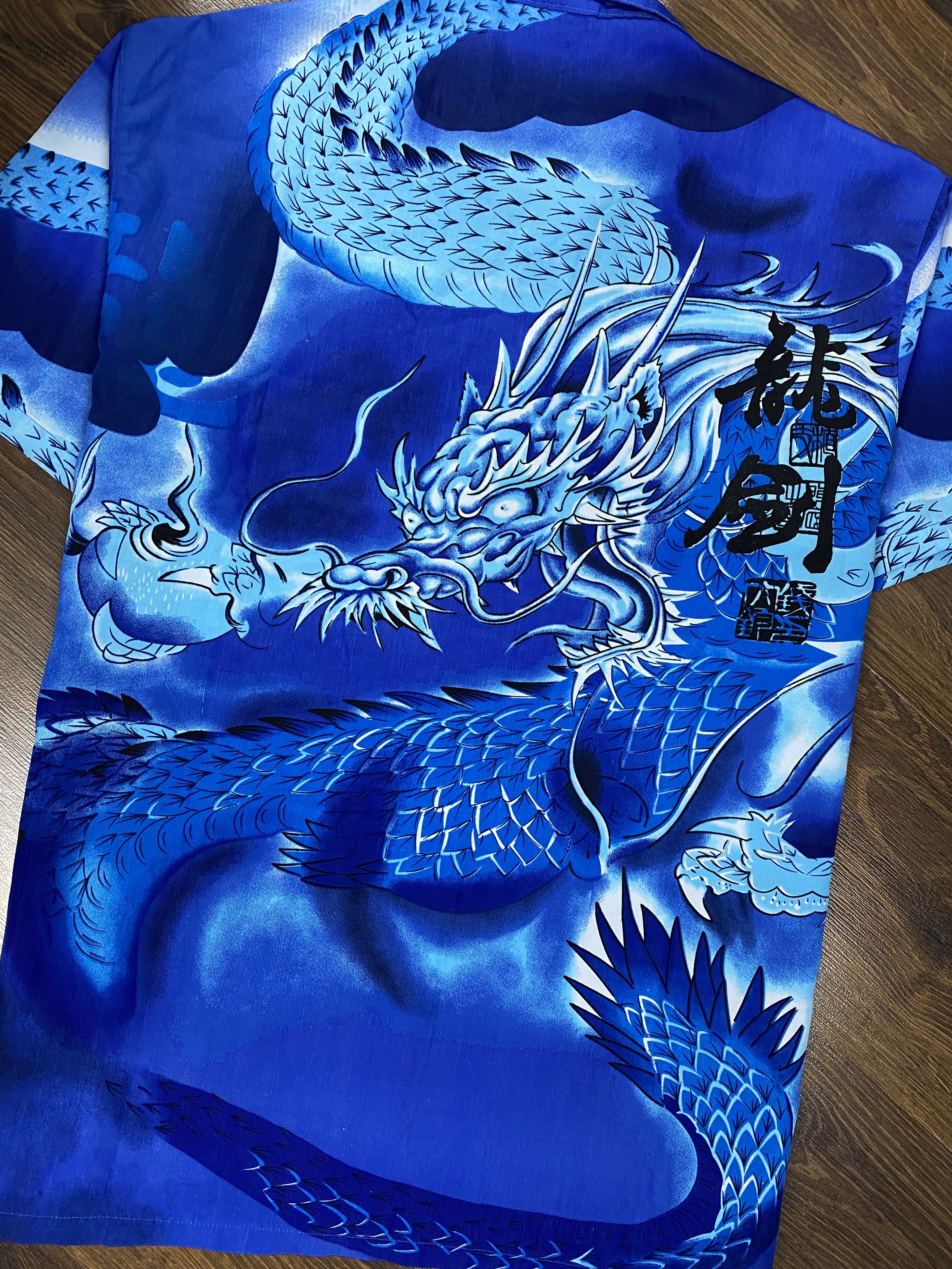 Japanese Brand Dragon Print vintage hawaiian shirt y2k aloha Size US L / EU 52-54 / 3 - 6 Thumbnail