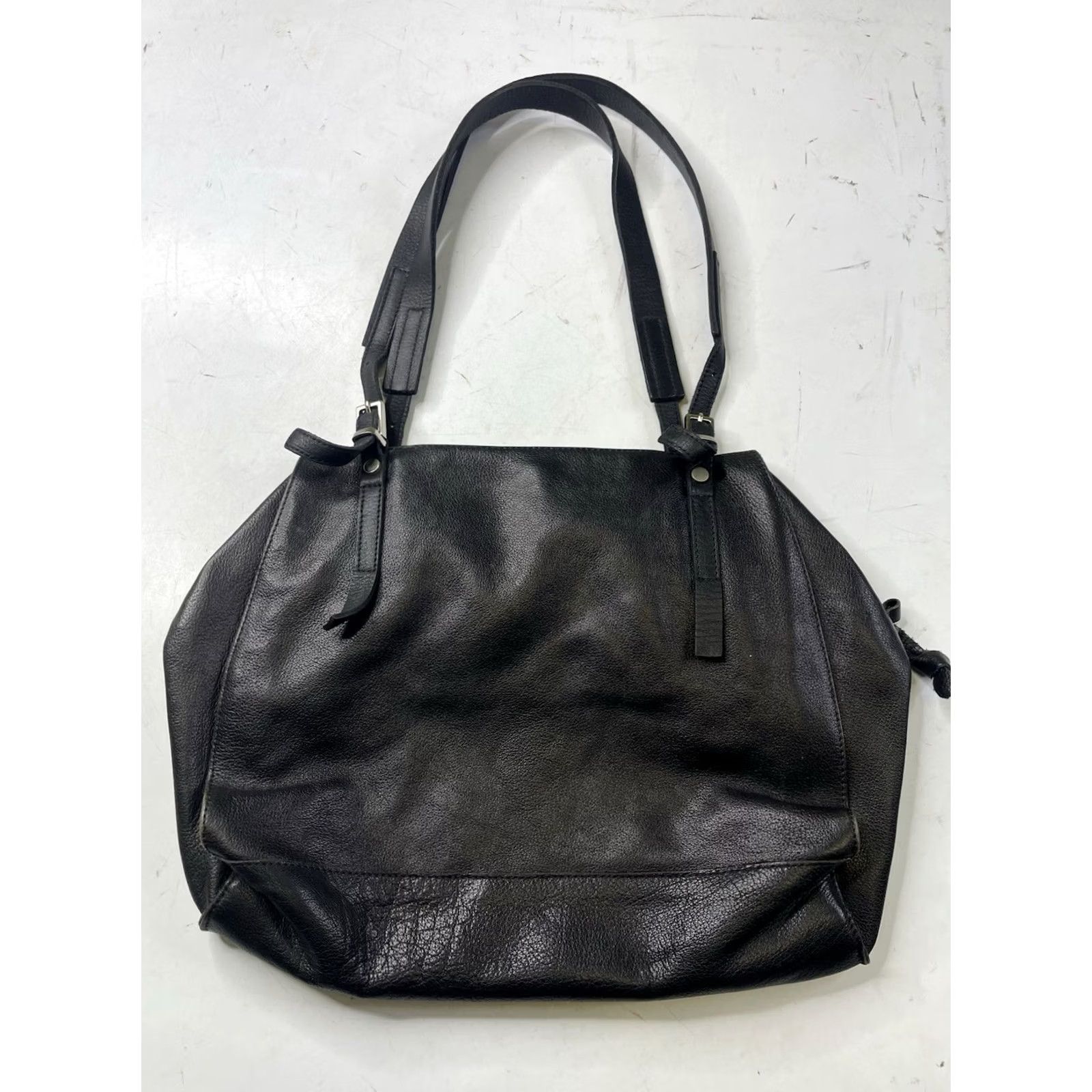 Vintage Daniella Lehavi Pebbled Leather Shoulder Bag Satchel Black Medium/Large Women Shoulder Bag Pebbled Leather Size ONE SIZE - 4 Thumbnail
