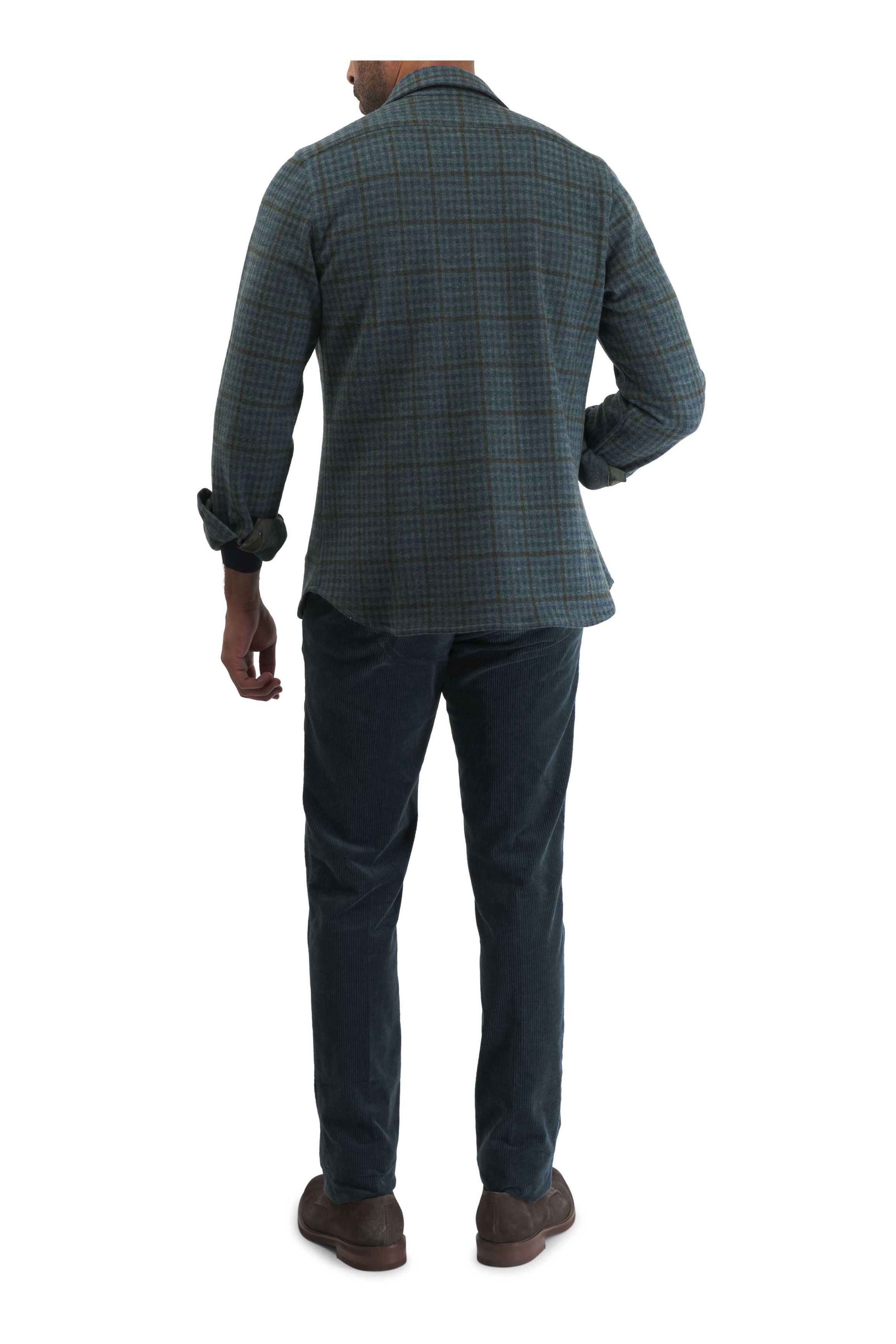 Kiton o1mtch0225 Sheen Corduroy Pant in Dark Green Size US 34 / EU 50 - 4 Thumbnail