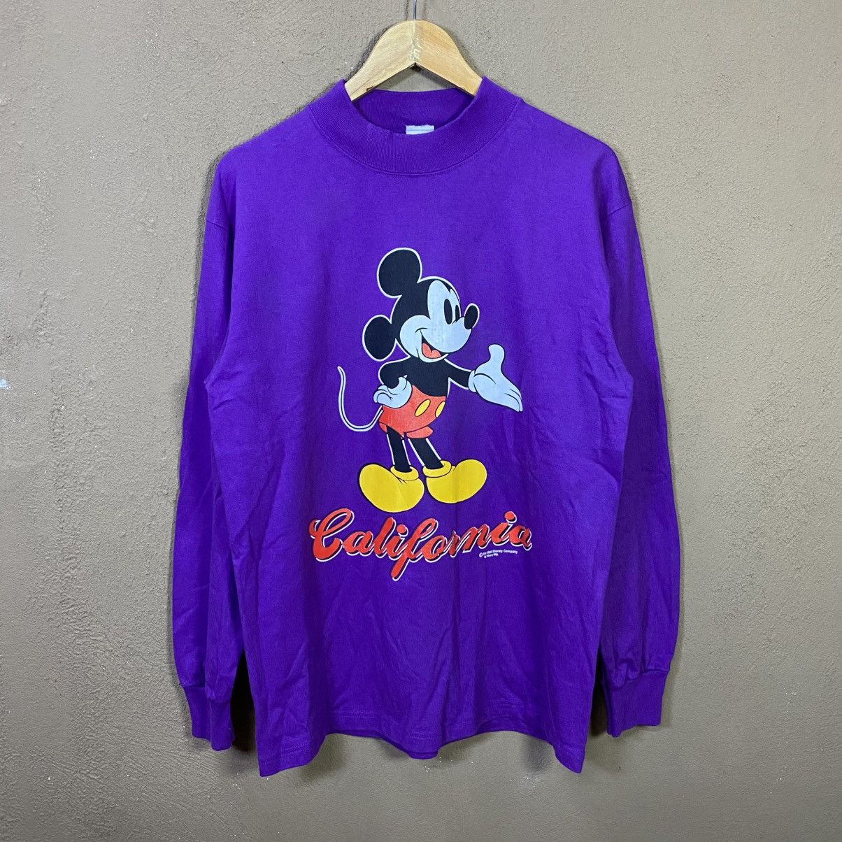 Mickey Mouse Vintage 90s Sherry's MICKEY MOUSE Mirrored Long Sleeve Tee Size US L / EU 52-54 / 3 - 1 Thumbnail