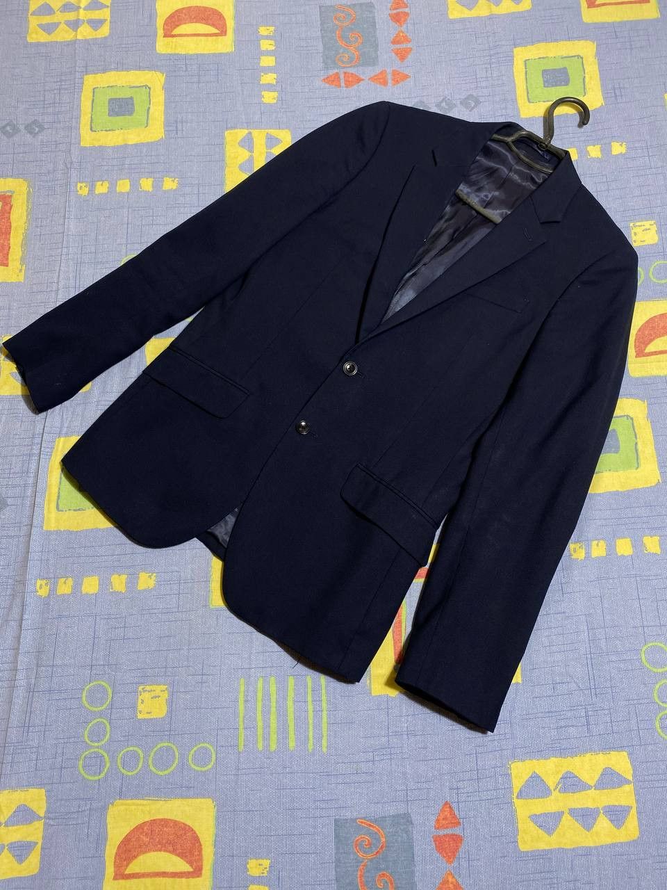 Reiss × Vintage Reese navy velvet blazer Size 42R - 8 Thumbnail