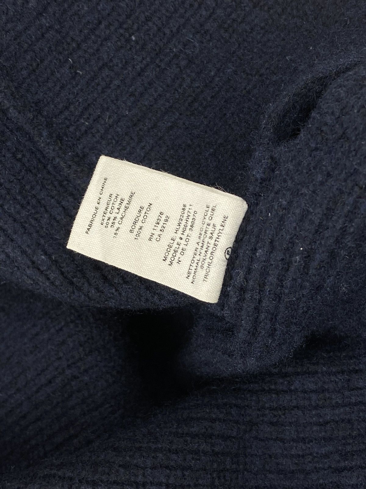 Helmut Lang HELMUT LANG WOMEN NAVY BLUE SWEATER COTTON WOOL SIZE S Size S / US 4 / IT 40 - 12 Thumbnail