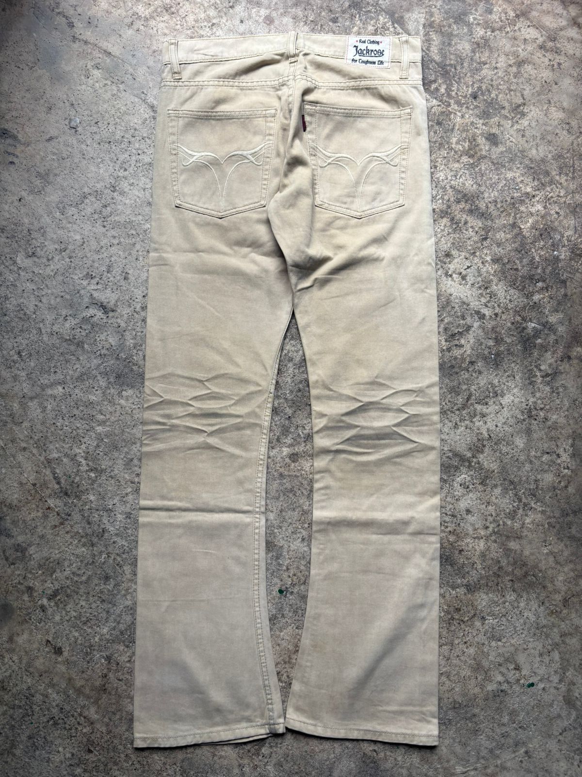 JACKROSE 2000s Jackrose Claw Marks Washed Bootcut Pant Size US 29 - 7 Thumbnail