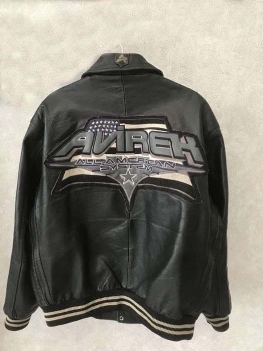 Avirex AVIREX leather jacket, All American System, 90s hip hop M Size US M / EU 48-50 / 2 - 1 Thumbnail