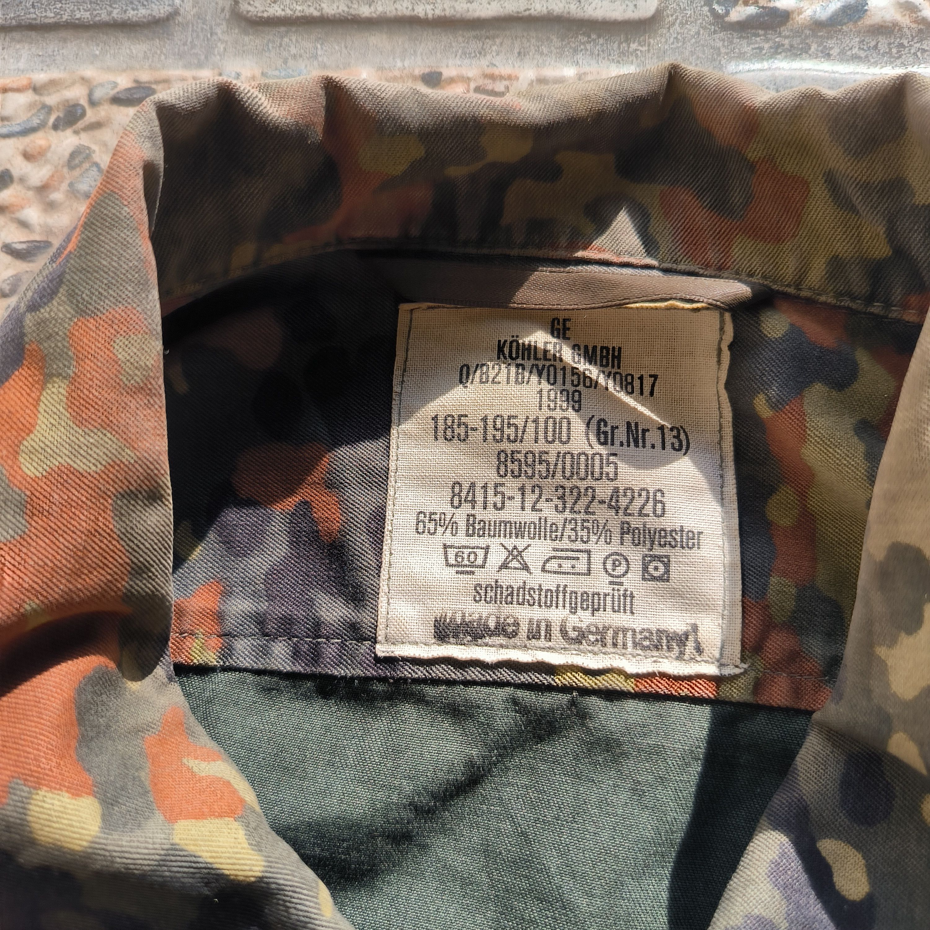 Vintage Vintage 1990s Germany Army Shirt Flectarn Jacket Size US L / EU 52-54 / 3 - 5 Thumbnail