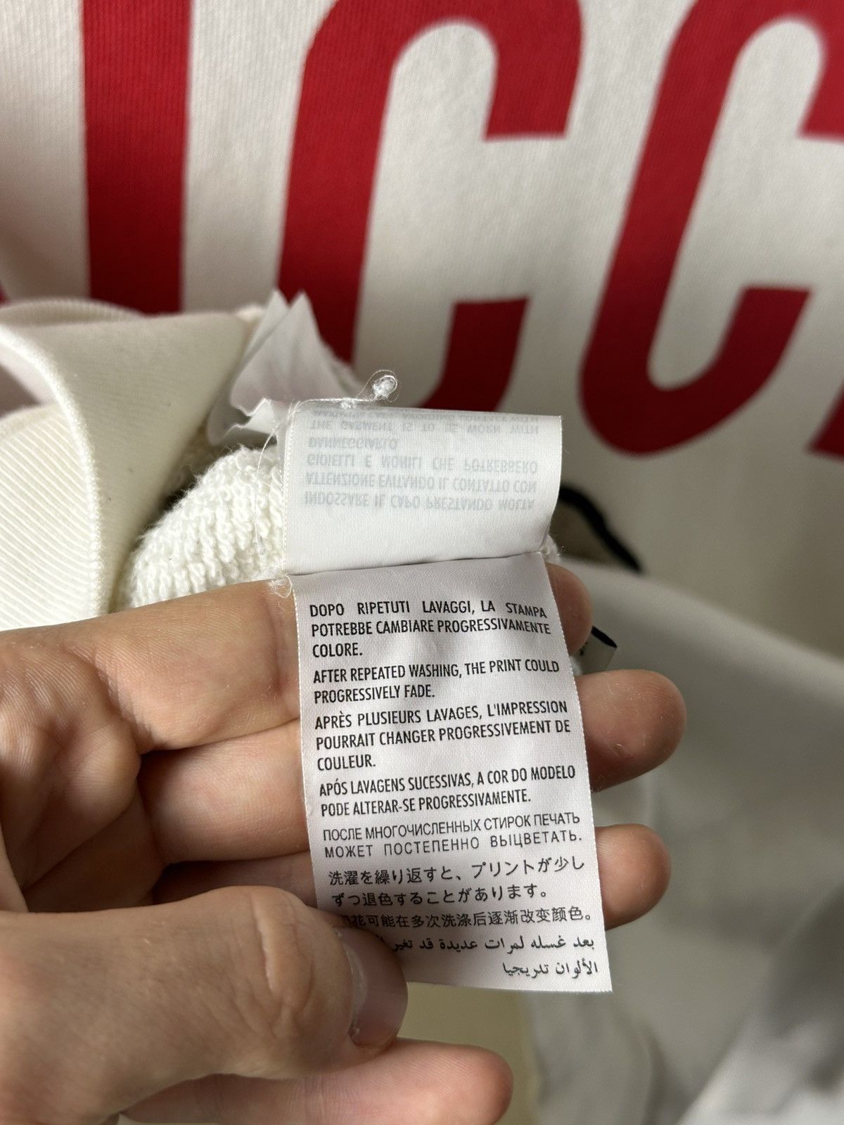 Gucci Gucci Lamb Logo White Sweatshirt Size US S / EU 44-46 / 1 - 11 Thumbnail