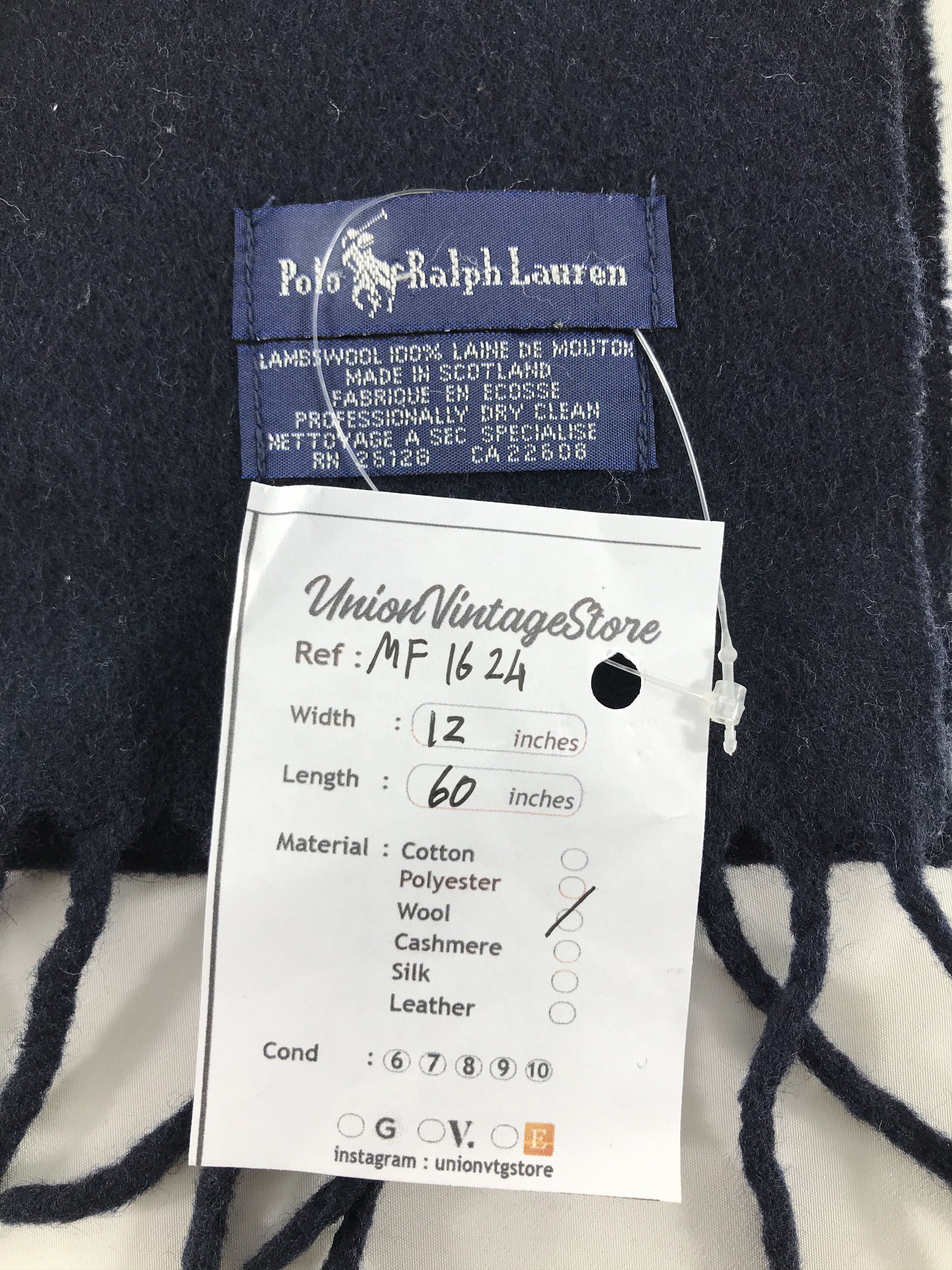 Polo Ralph Lauren Vintage Polo Ralph Lauren Scarf/Muffler/Neckwear MF1624 Size ONE SIZE - 5 Thumbnail