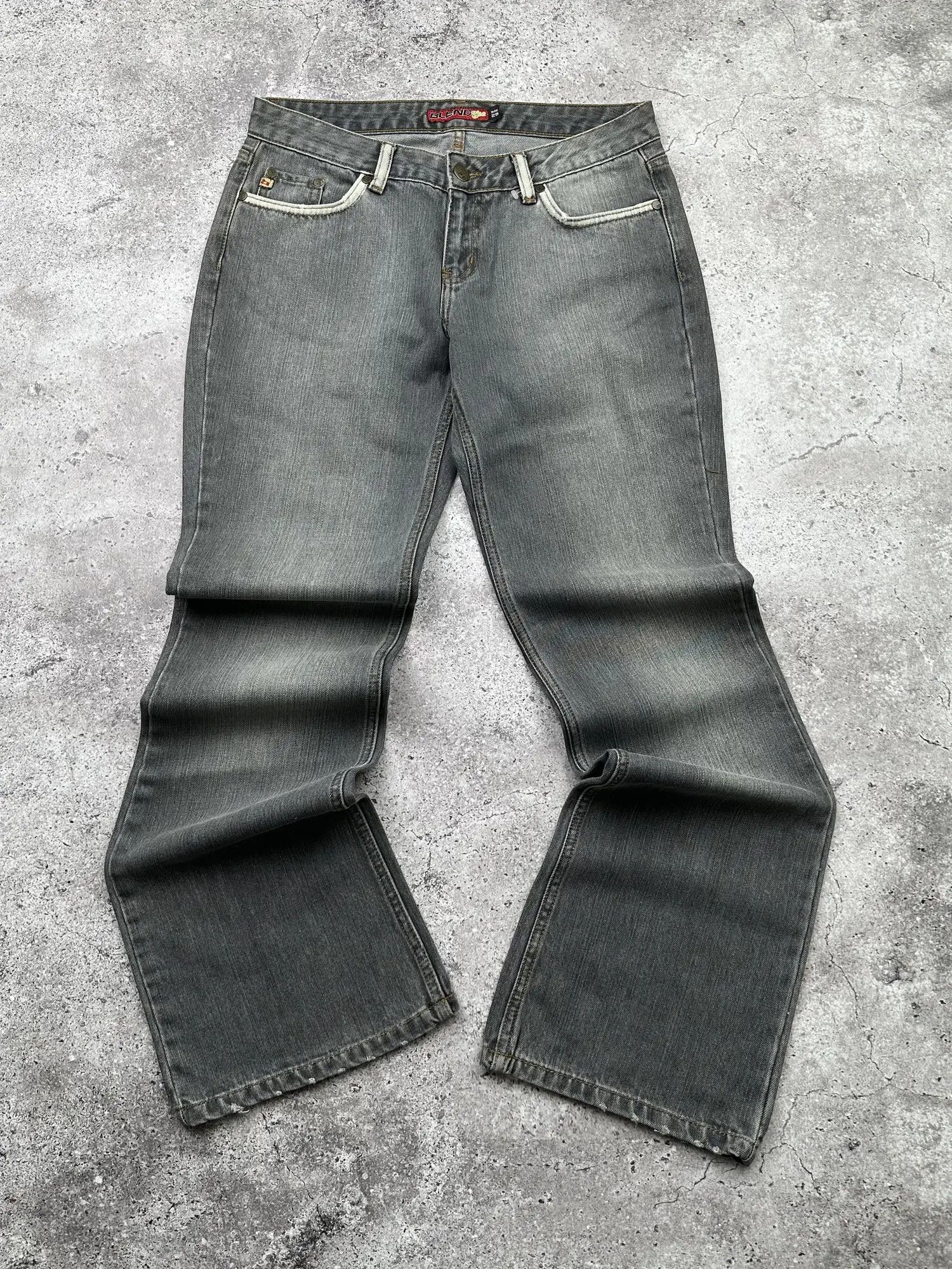 Japanese Brand Vintage Flare Jeans C383(V272) Size 27" / US 4 / IT 40 - 1 Thumbnail
