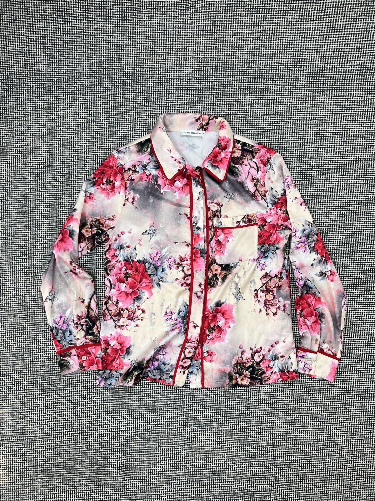 Designer Sofie Schnoor floral button up designer shirt Size M / US 6-8 / IT 42-44 - 2 Thumbnail