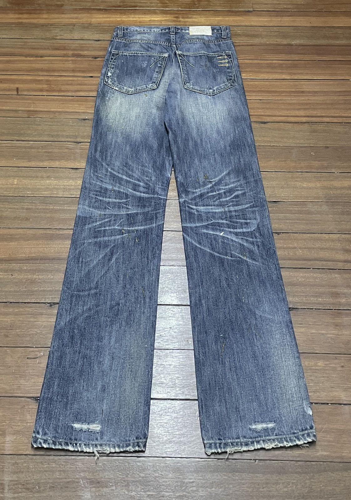Japanese Brand × Le Grande Bleu (L.G.B.) × Vintage Rare Design Vintage Japanese Brand Pelvis Jeans 1990s Size US 31 - 2 Thumbnail