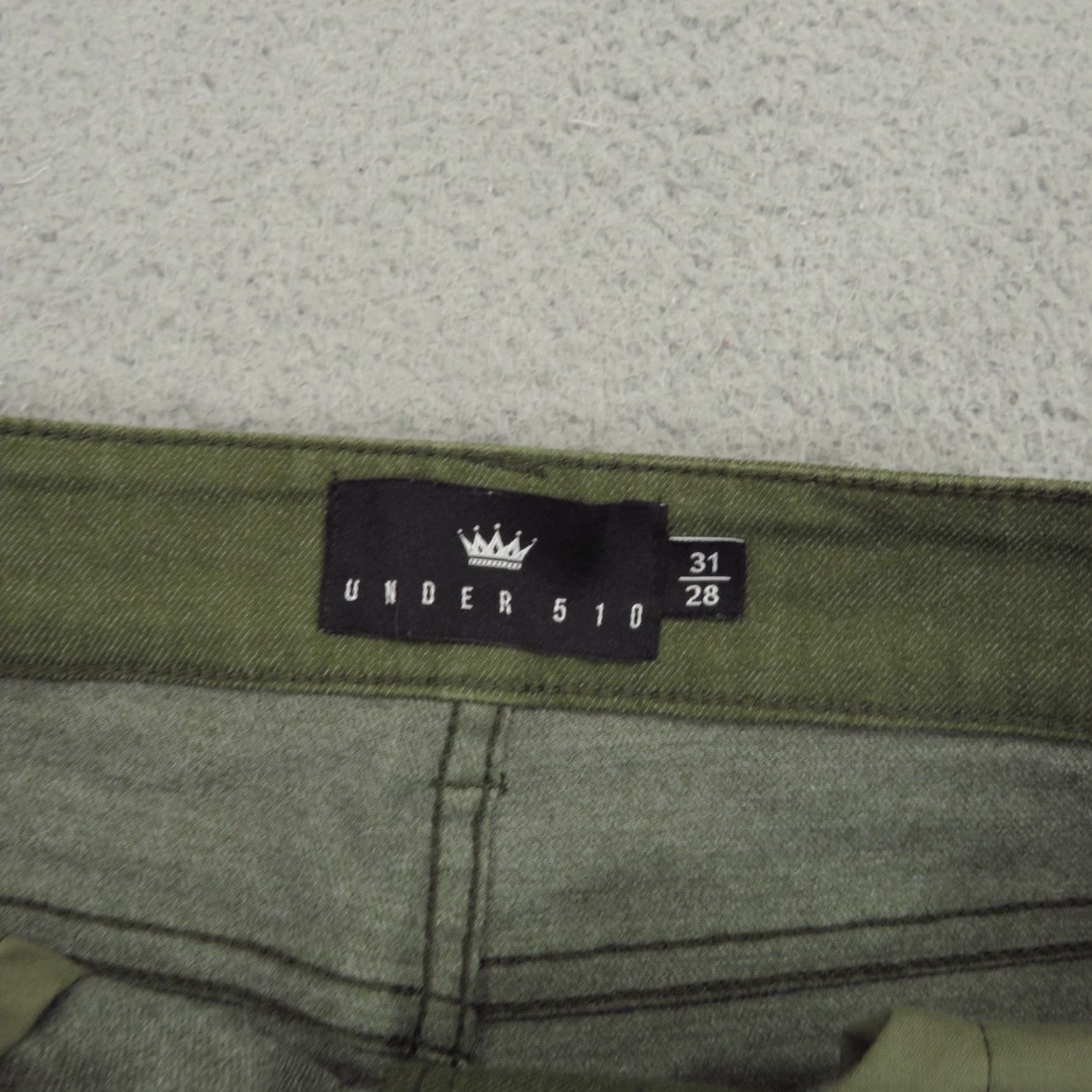 Olive U510 Pants Men Slim Fit Olive Green Brushed Twill 5 Pocket Chino Jean Flex Casual Shirt? Size US 31 - 6 Thumbnail