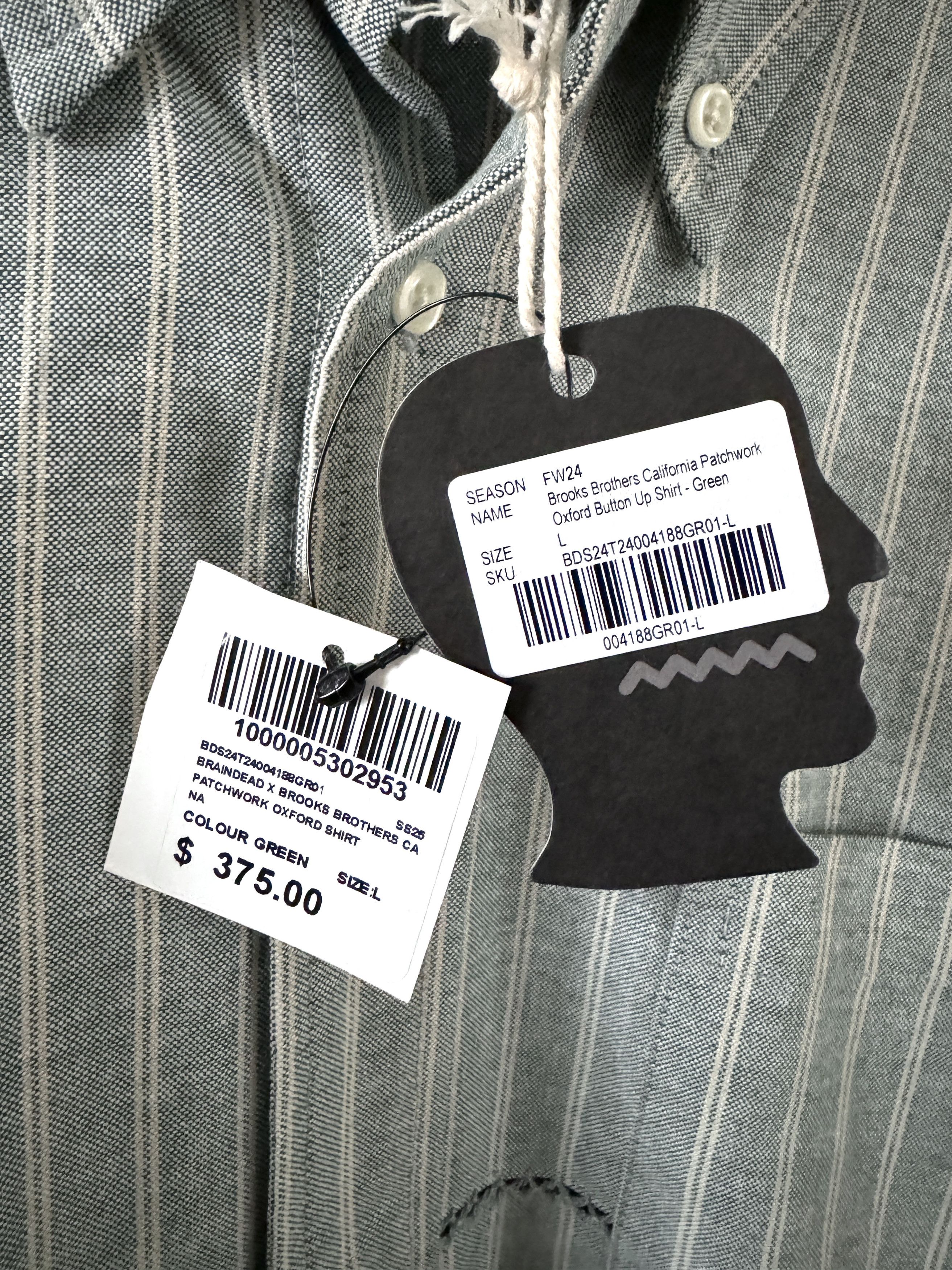 Brain Dead Brooks Brothers x Brain Dead Patchwork Oxford Button Up Size US L / EU 52-54 / 3 - 4 Thumbnail