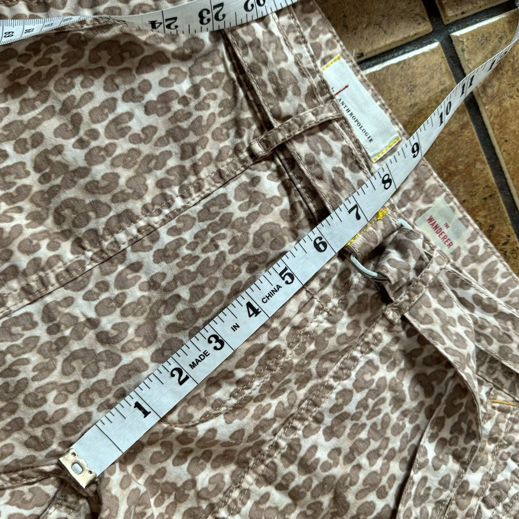 Vintage Pilcro Jeans Womens 27 Anthropologie Cheetah Print Double Knee The Wanderer Pant Shirt? Size 27" / US 4 / IT 40 - 7 Thumbnail