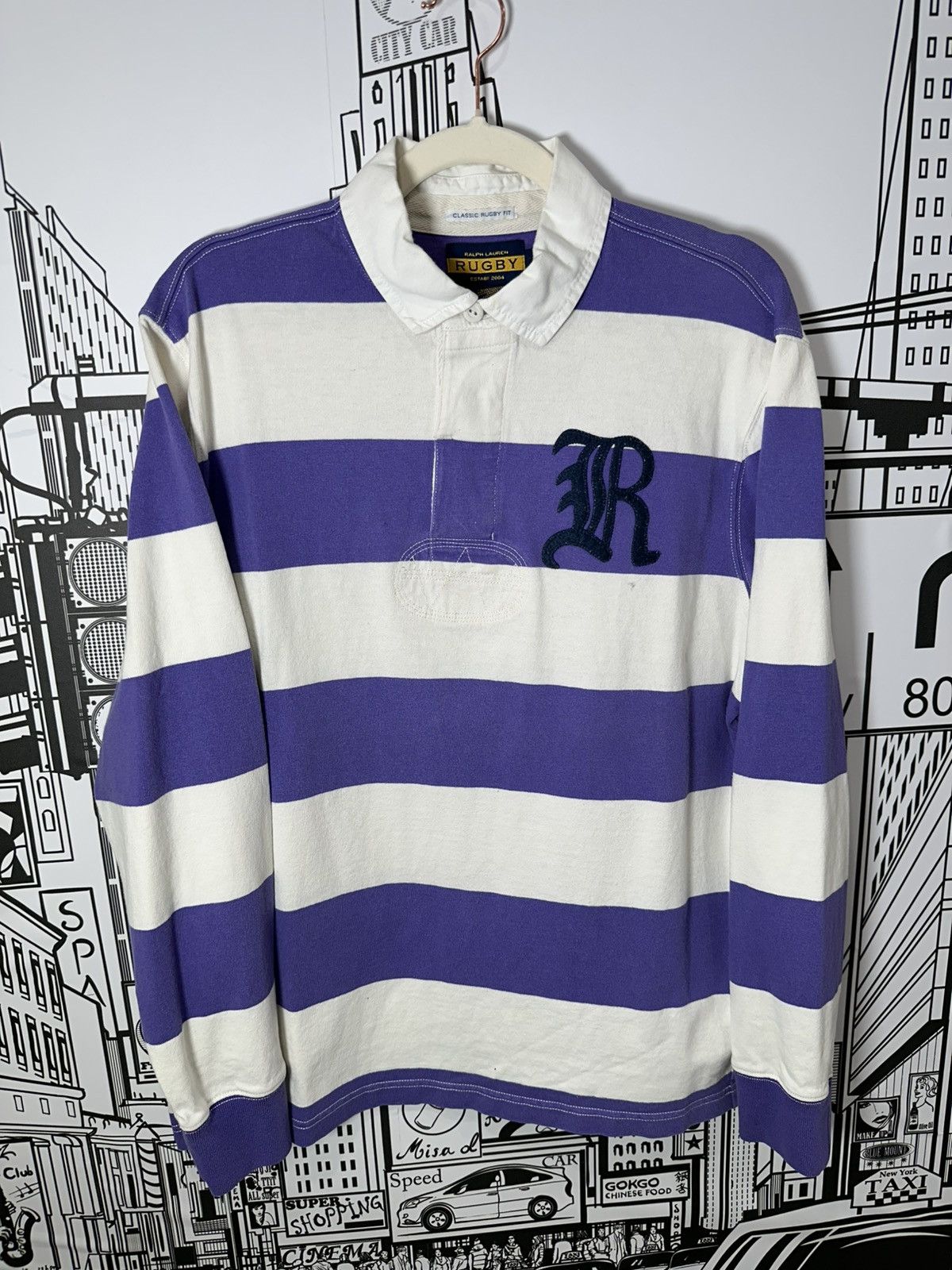 Rugby Ralph Lauren Rugby Ralph Lauren Gothic “R” Rugby Purple Large Size US L / EU 52-54 / 3 - 1 Thumbnail