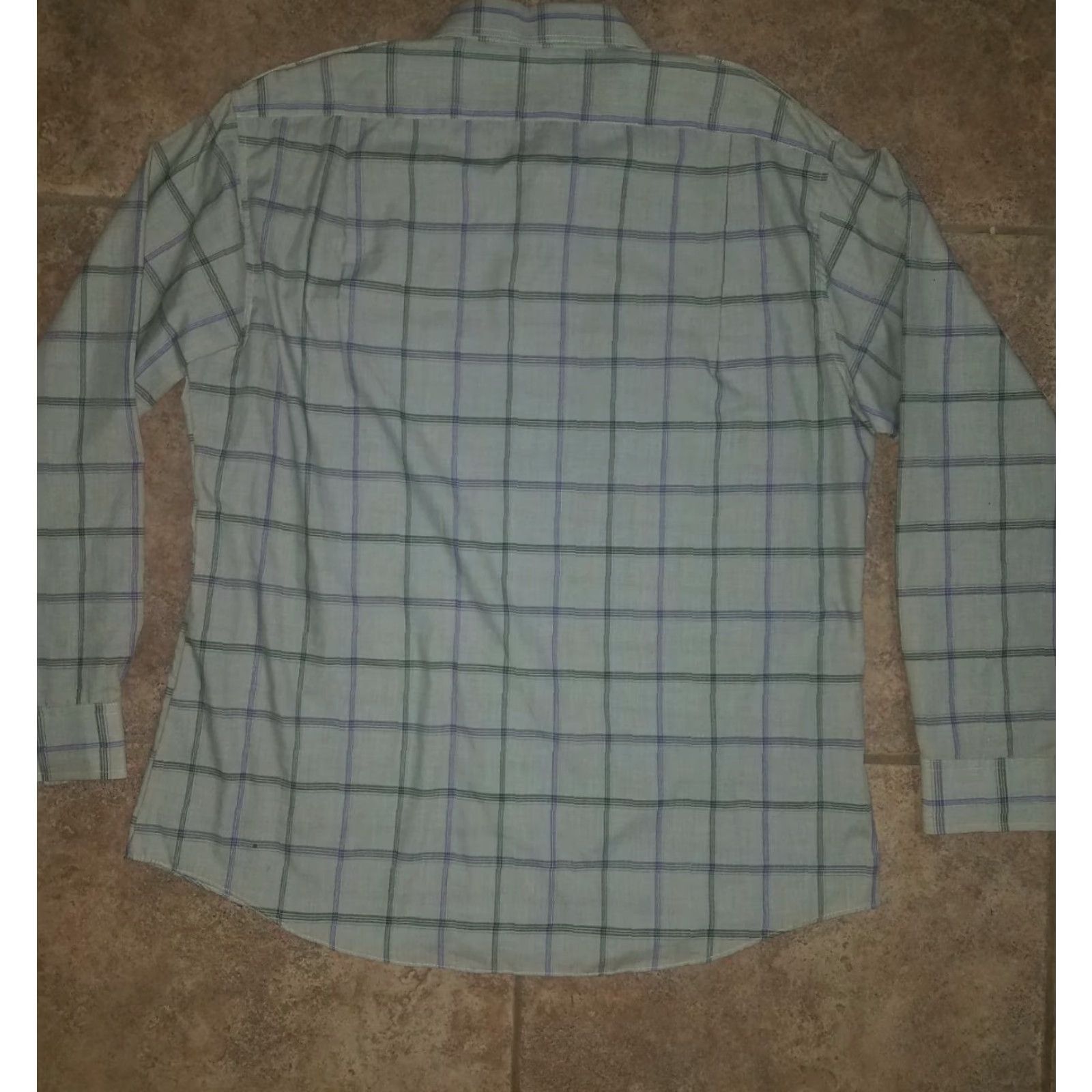 Vintage Knights Bridge For Men Grey Striped Button-Down Shirt XL Mens Regular Long Sleeve Button-Up Shirt Size US XL / EU 56 / 4 - 5 Thumbnail