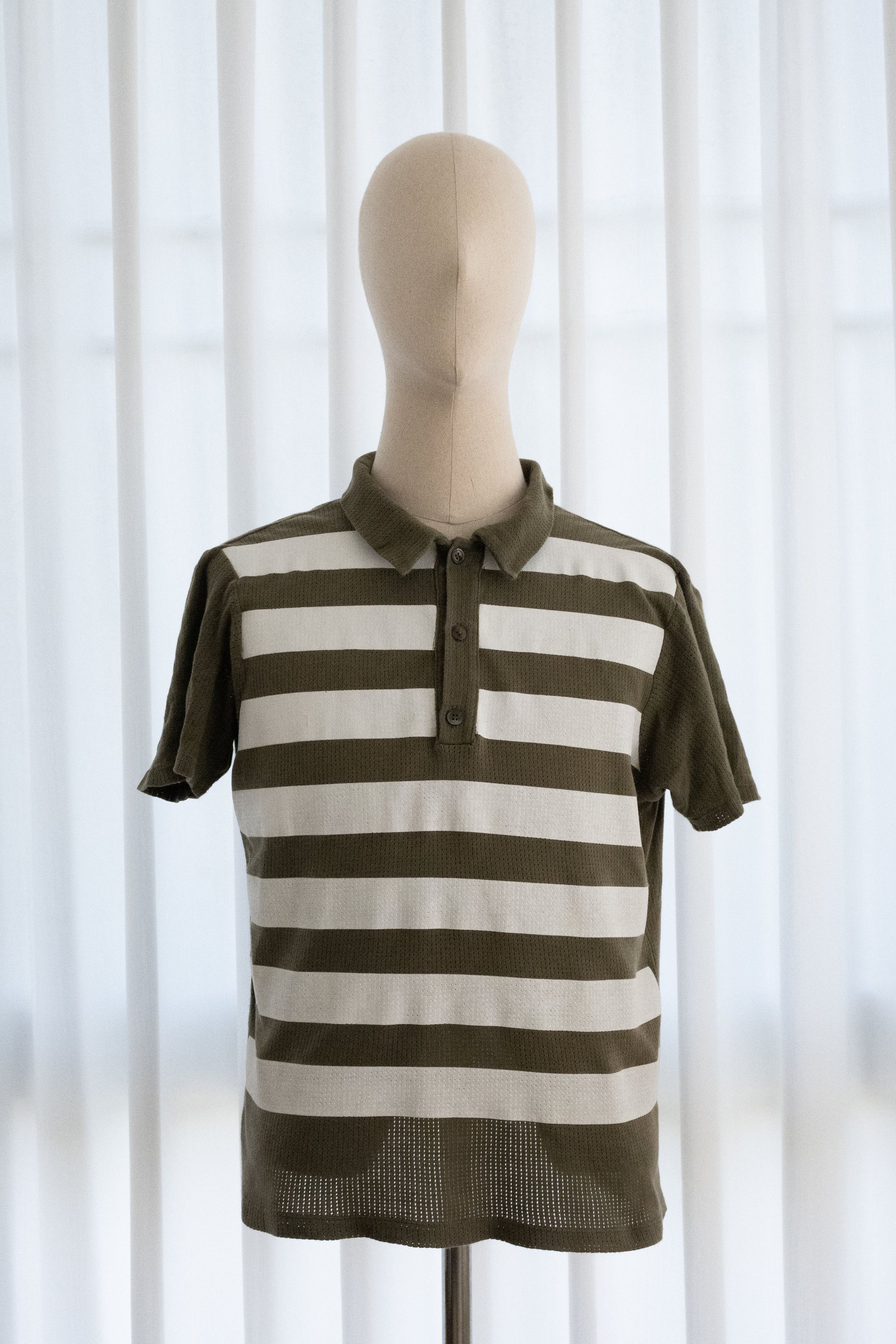 Helmut Lang SS1996 HELMUT LANG STRIPED POLO Size US M / EU 48-50 / 2 - 1 Thumbnail