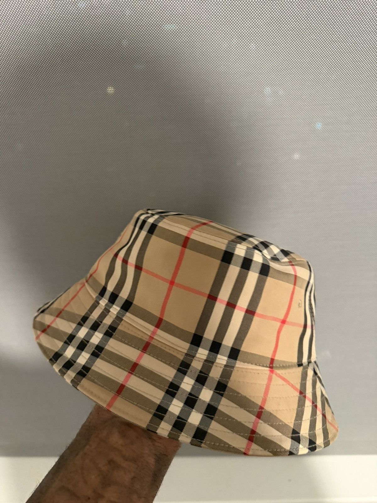 Burberry Check Cotton Bucket Hat Size ONE SIZE - 5 Thumbnail