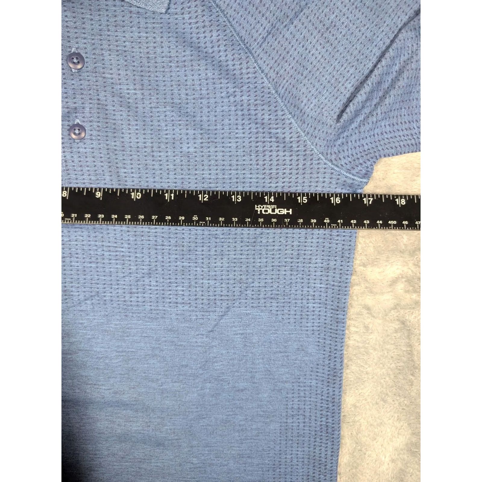 Lululemon Lululemon Mens XS Polo Shirt Blue Geometric Knit Golf Performance Stretch Top Size US XS / EU 42 / 0 - 3 Thumbnail