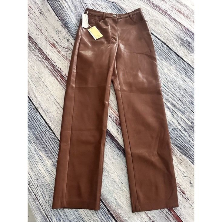 Other NWT Wilfred “Melina” Women's High-Rise Faux Leather Straight Size 28" / US 6 / IT 42 - 2 Thumbnail