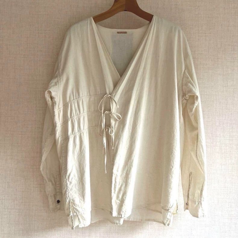 Kapital Kapital Rare Kapital Emblem Embroidered Linen Shirt-2507 Size US M / EU 48-50 / 2 - 1 Thumbnail