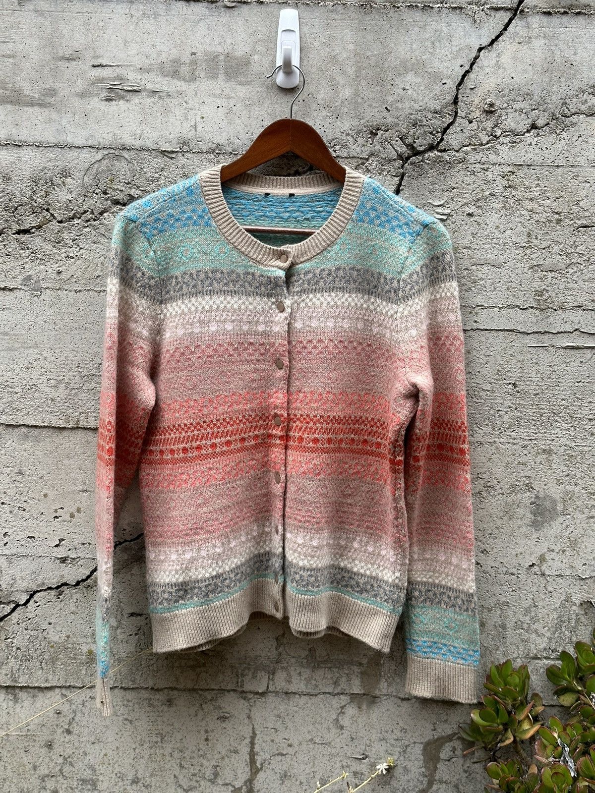 Japanese Brand RARE Vintage printed cardigan sweater Size US M / EU 48-50 / 2 - 2 Thumbnail