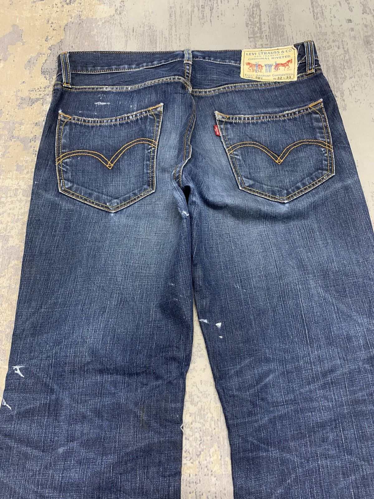 Levi's Levi’s 502 Distressed Straight Leg Jeans – Vintage Denim Size US 34 / EU 50 - 14 Thumbnail