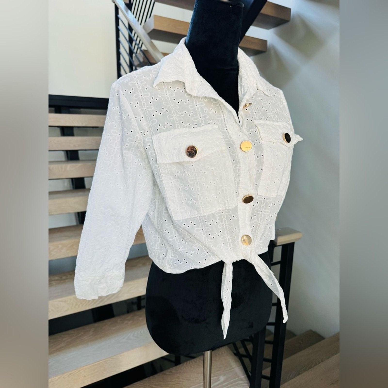 Other New Molly Bracken White Button-Down Women's Shirt size S Size S / US 4 / IT 40 - 6 Thumbnail