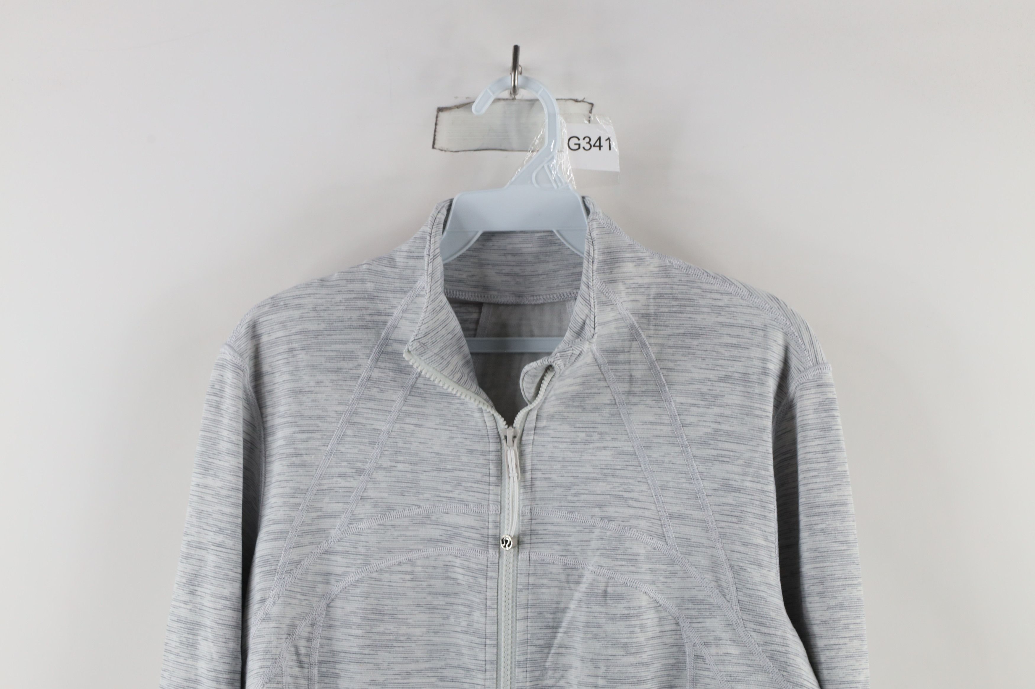 Lululemon × Vintage Lululemon Distressed Yoga Define Full Zip Jacket Gray Size XL / US 12-14 / IT 48-50 - 2 Thumbnail