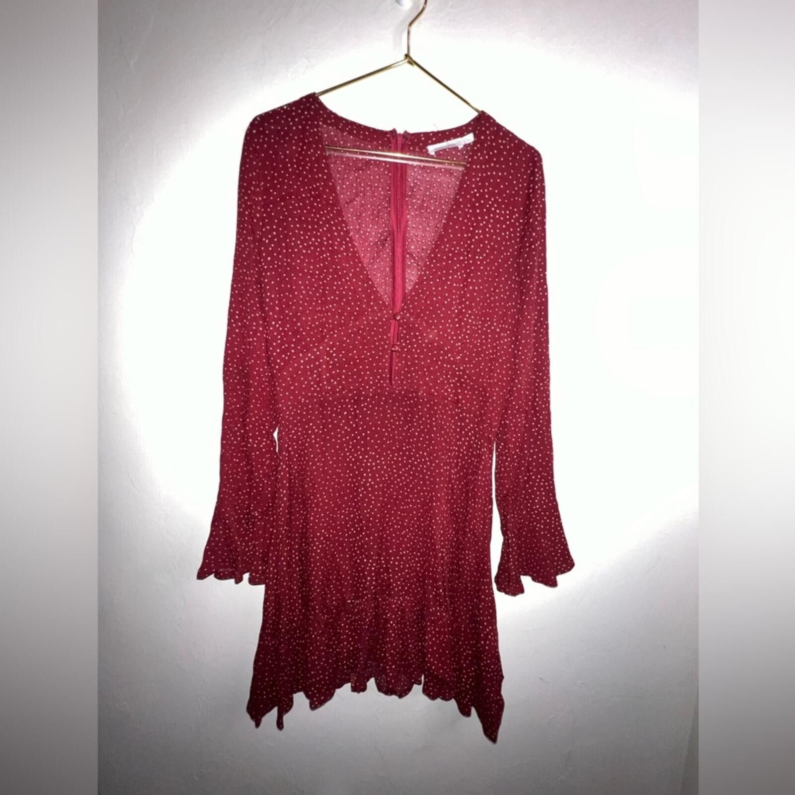 Other Women's Skylar + Madison Red Polka Dot Long Sleeve Dress Sm Size S / US 4 / IT 40 - 1 Thumbnail