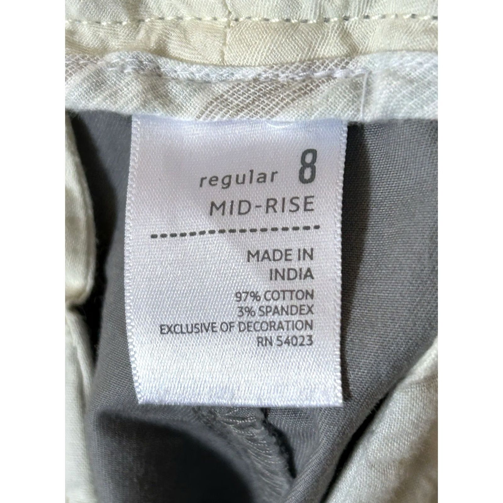 Old Navy Old Navy Wide Legs Pants Women 8 Reg Gray Mid Rise Belt Loops Cuff Size 30" / US 8 / IT 44 - 7 Thumbnail