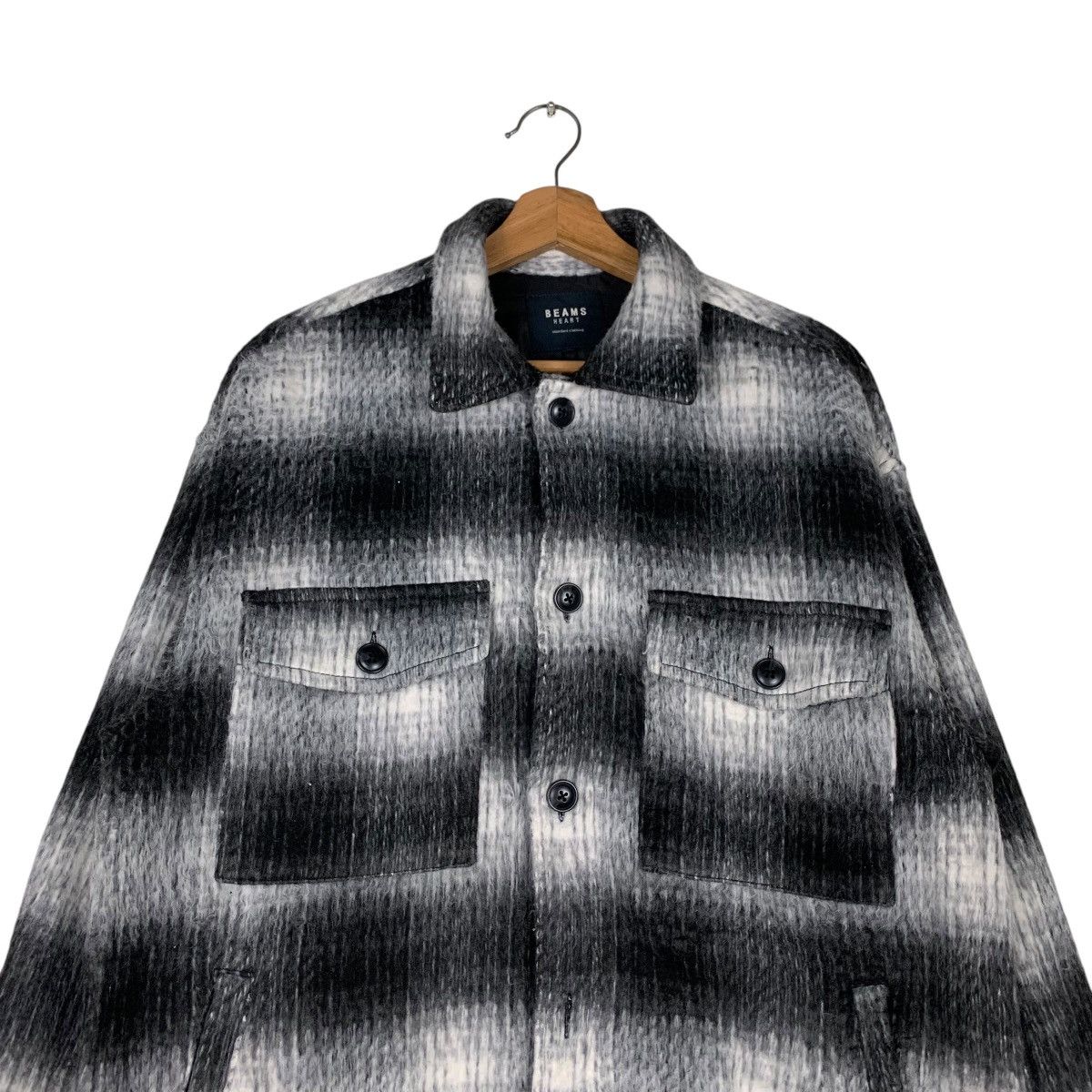 Beams Plus BEAMS HEART Shadow Plaid Flannel #1422-C64 Size US M / EU 48-50 / 2 - 2 Thumbnail