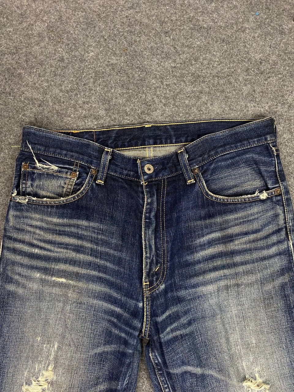 Levi's vintage levis 502 distressed denim nice design Size US 34 / EU 50 - 11 Thumbnail