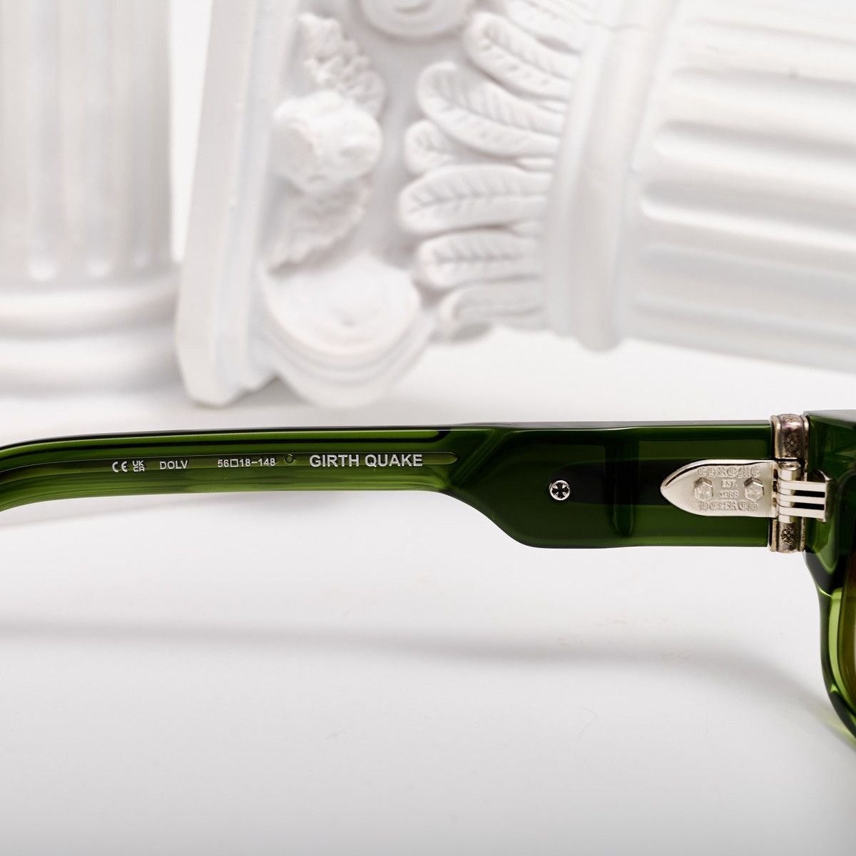 Chrome Hearts CHROME HEARTS GIRTH QUAKE DARK OLIVE SUNGLASSES Size ONE SIZE - 5 Thumbnail