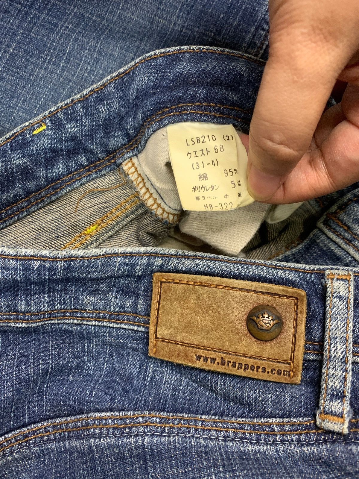 Japanese Brand Vintage Japanese Brand Faded Wash Flare Style Jeans Size 31" - 9 Thumbnail