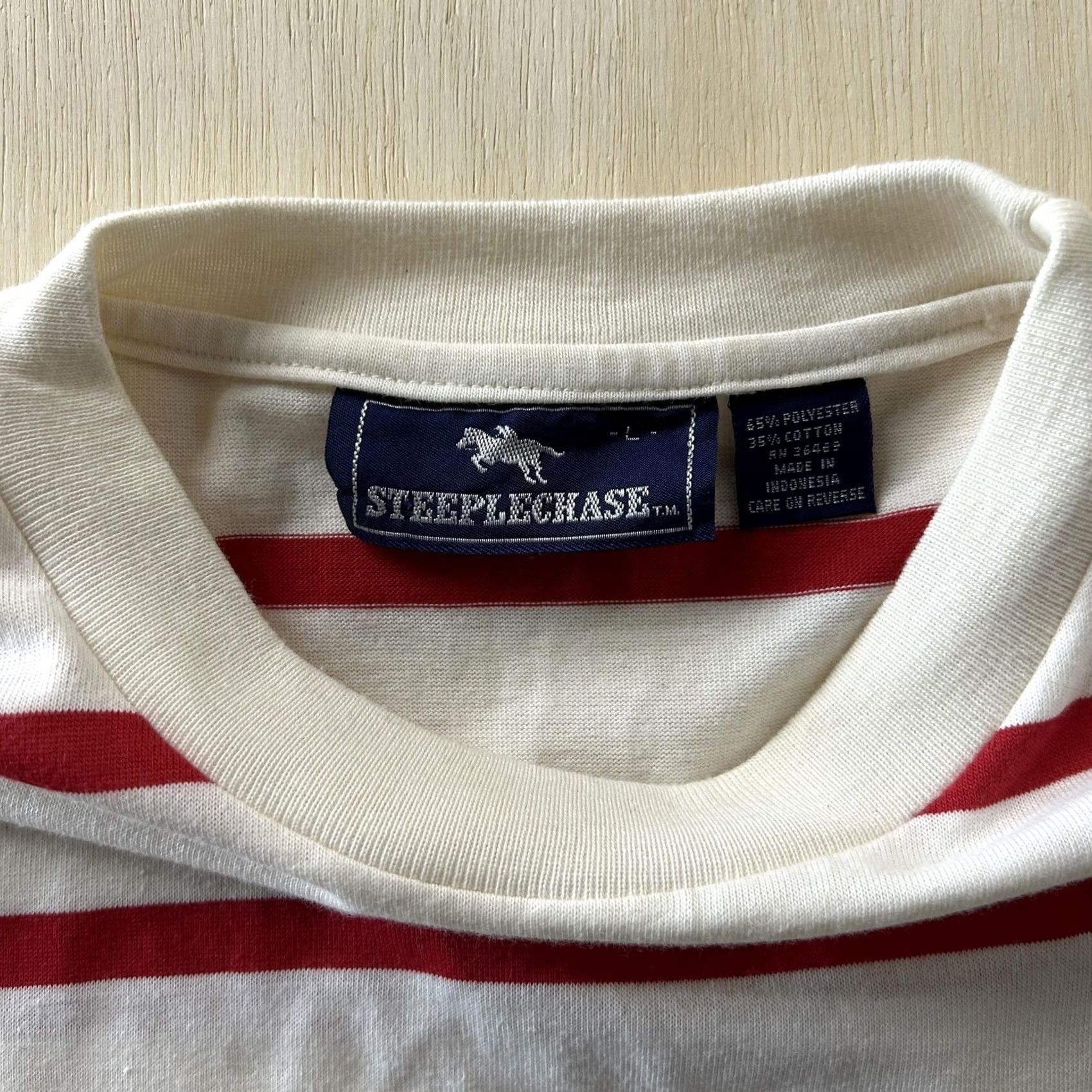 Vintage Vintage Steeplechase Shirt Mens L Striped Pocket Embroidered T-Shirt Size US L / EU 52-54 / 3 - 2 Thumbnail