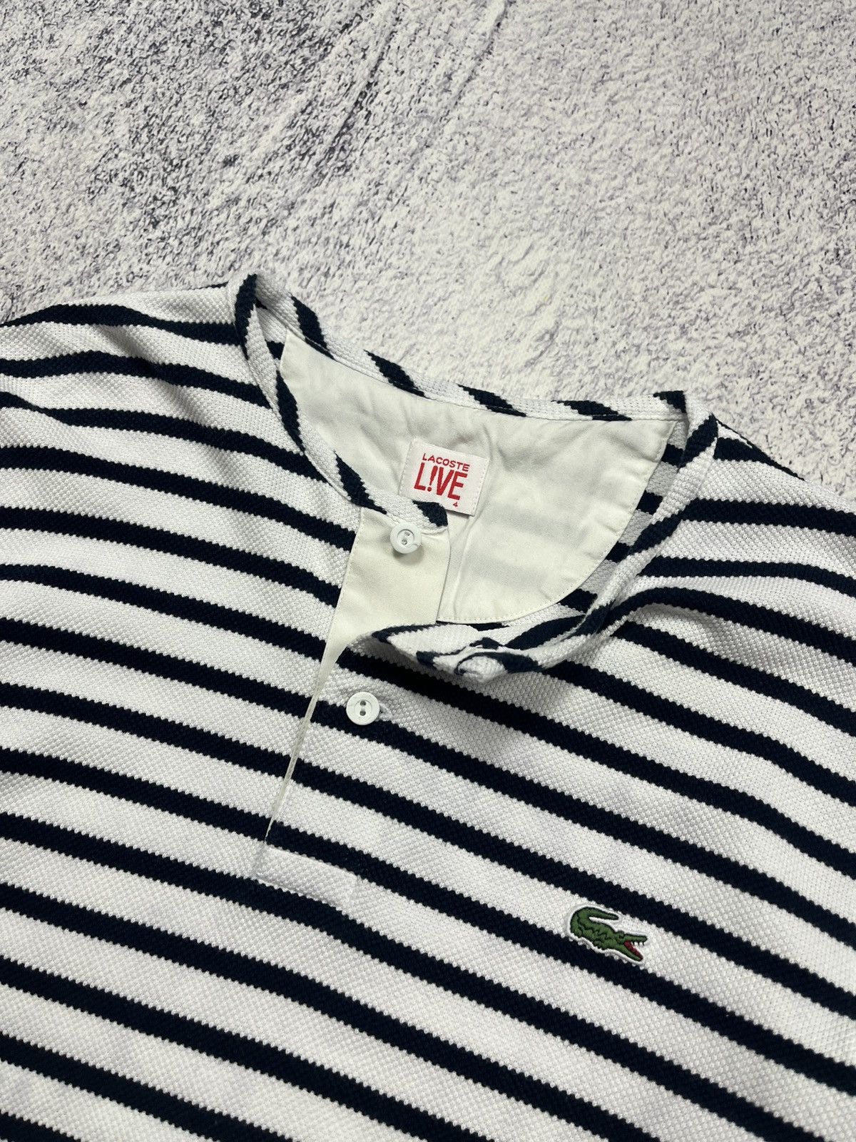 Lacoste × Other Lacoste Live Long Sleeve Striped Polo T-Shirt Size US S / EU 44-46 / 1 - 9 Thumbnail