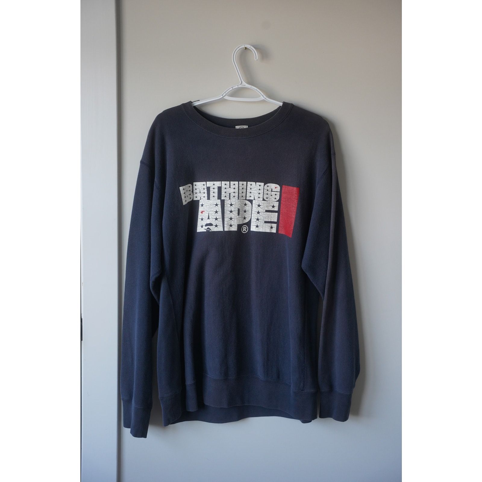 Bape Made in Japan Bathing ape Bape crewneck sweatshirt Sun faded Size US L / EU 52-54 / 3 - 2 Thumbnail