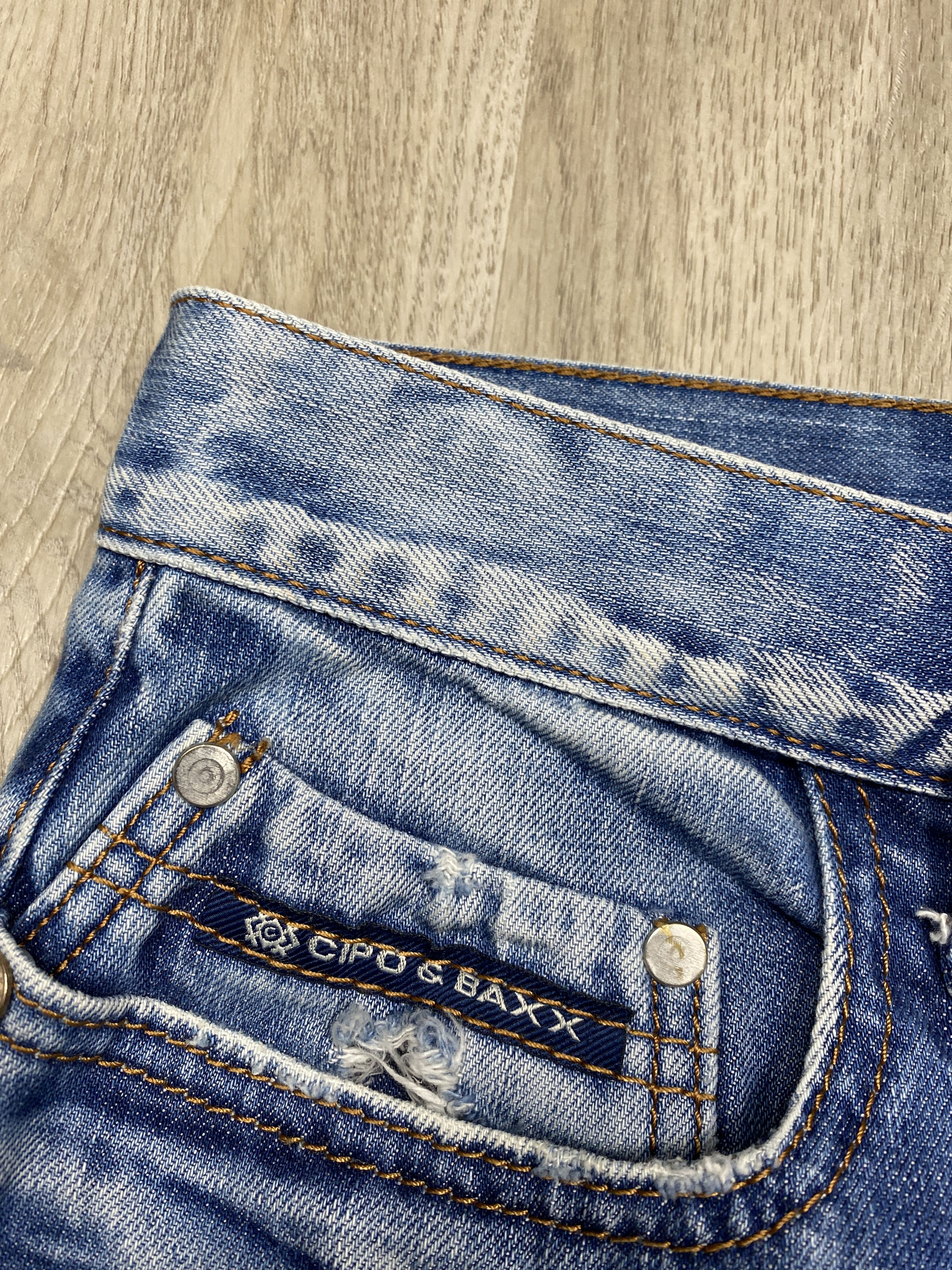 If Six Was Nine Cipo & Baxx Distressed Denim Vintage Rap Pants Jeans Size US 29 - 6 Thumbnail