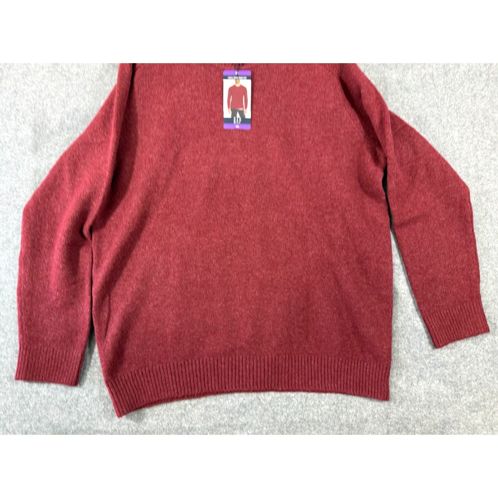 Gap VINTAGE Gap Sweater Mens 2XL Red Wool Blend Stretch Crew Neck Raglan Sleeve NWT Size US XXL / EU 58 / 5 - 4 Thumbnail