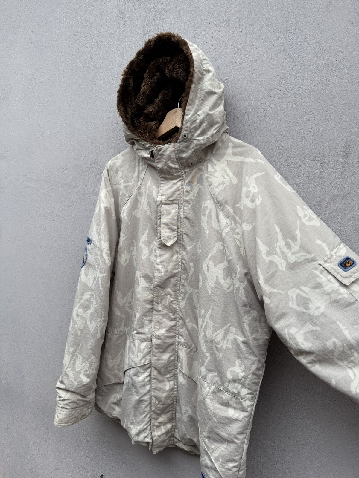 Quiksilver × Vintage Vintage 90s QUIKSILVER Fullprint Logo Gorpcore Jacket Size US L / EU 52-54 / 3 - 8 Thumbnail