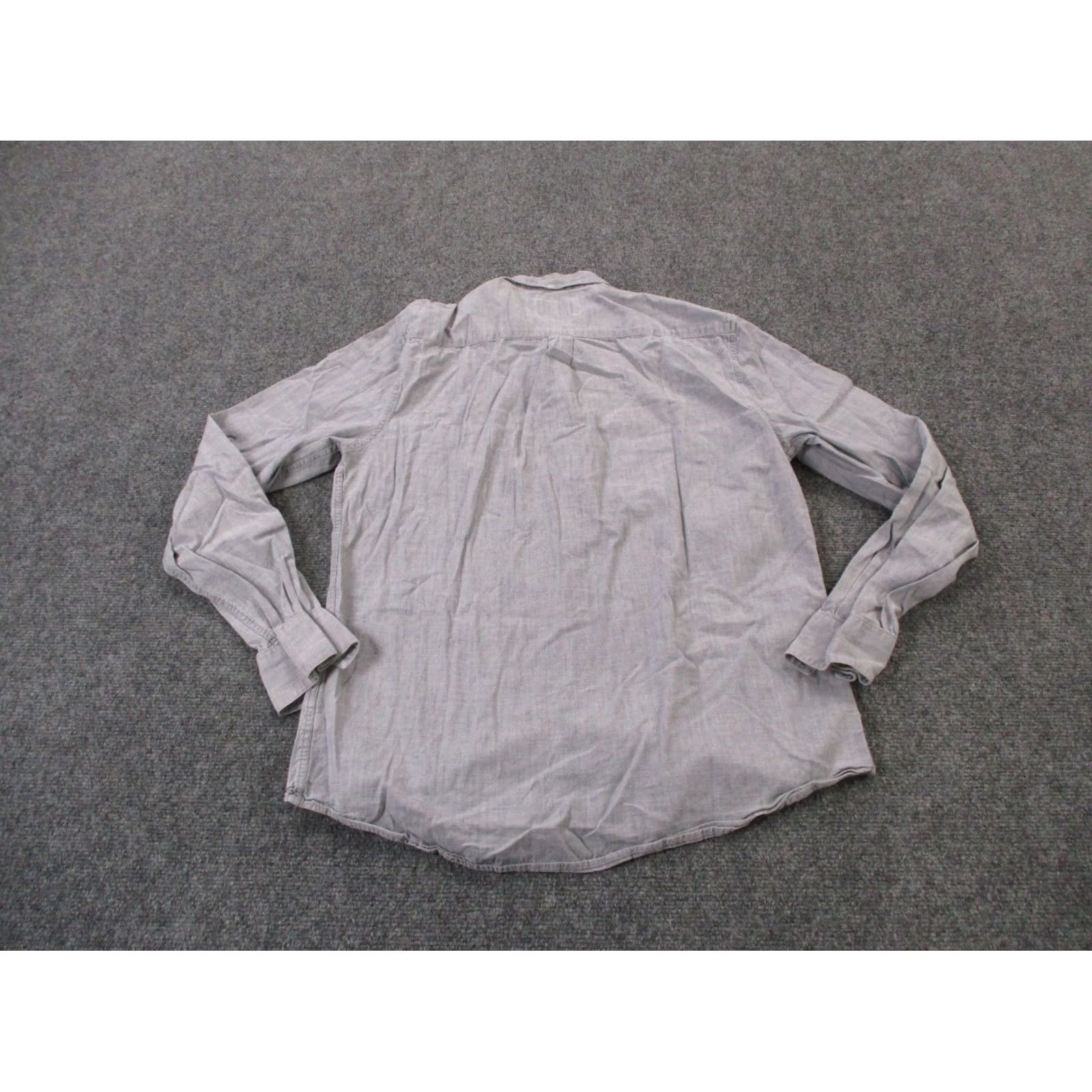 Nudie Jeans Nudie Jeans Shirt Mens M Blue Chambray Lightweight Casual Button-Up Cotton Long Sleeve Size US M / EU 48-50 / 2 - 7 Thumbnail