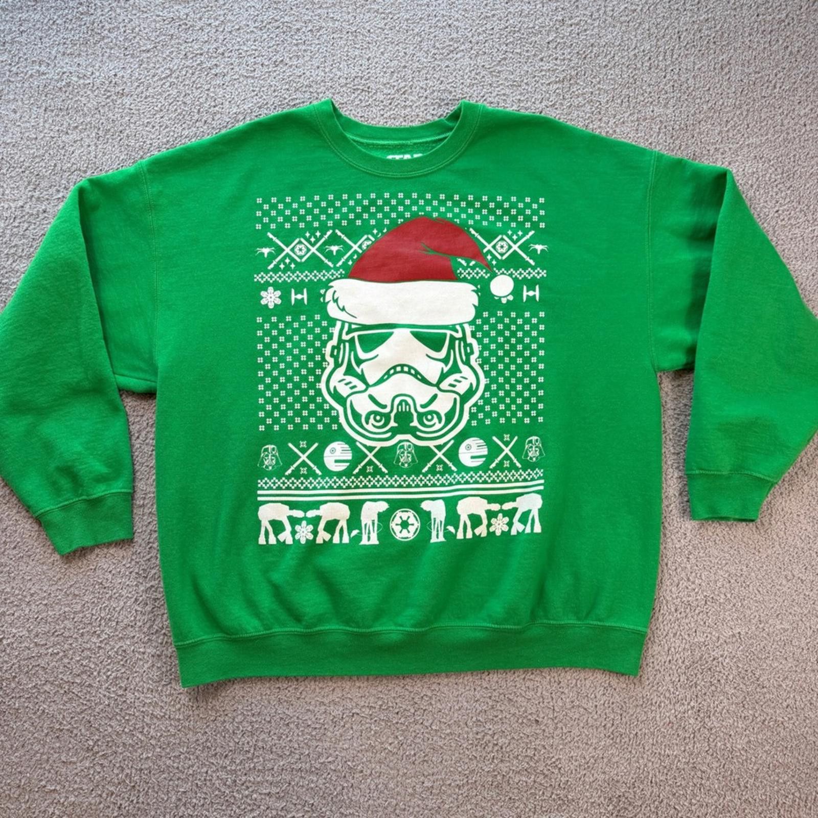 Star Wars Star Wars Stormtrooper Santa Ugly Christmas Sweater Green Size US XXL / EU 58 / 5 - 1 Thumbnail