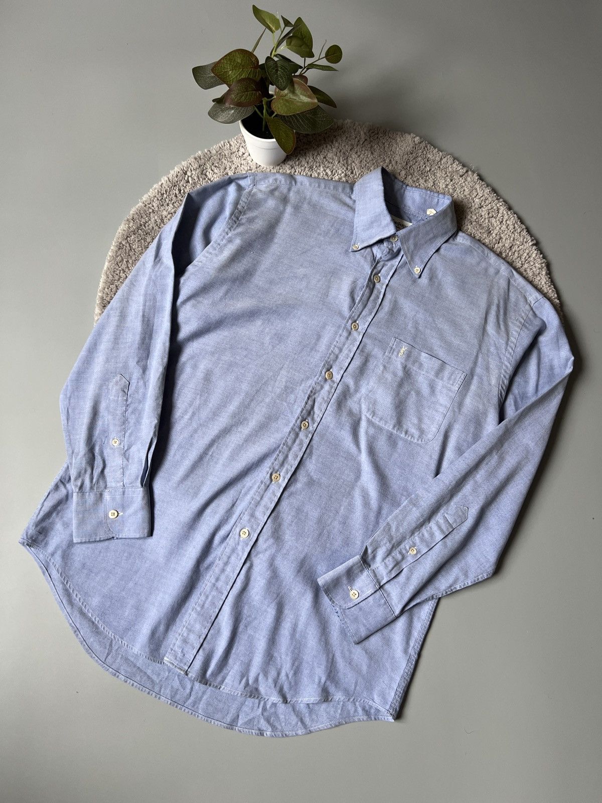 Vintage × Yves Saint Laurent Vintage Yves Saint Laurent shirt Size US L / EU 52-54 / 3 - 1 Thumbnail