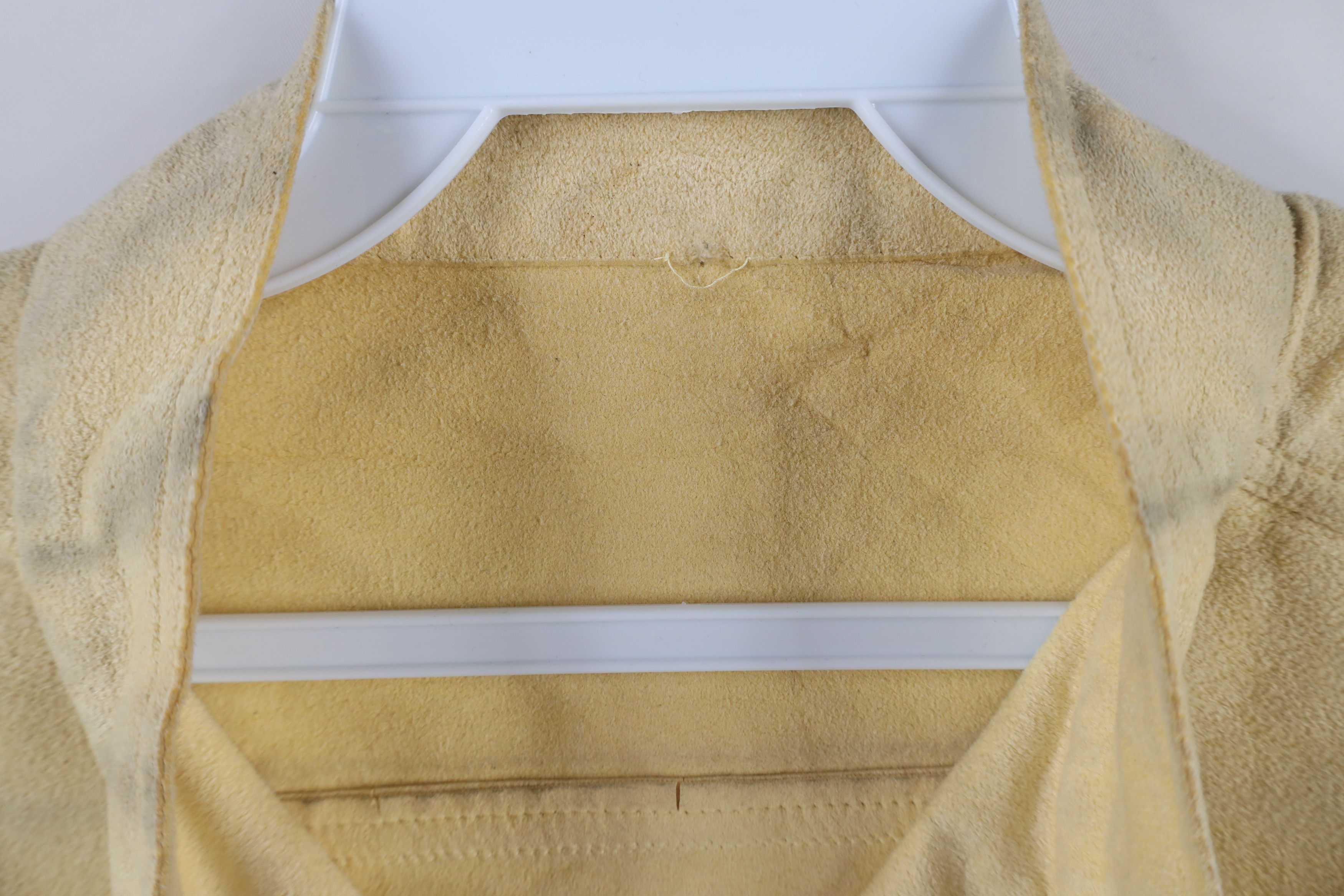 Vintage Vintage 60s Streetwear Ultra Suede Bomber Jacket Beige Size M / US 6-8 / IT 42-44 - 7 Thumbnail