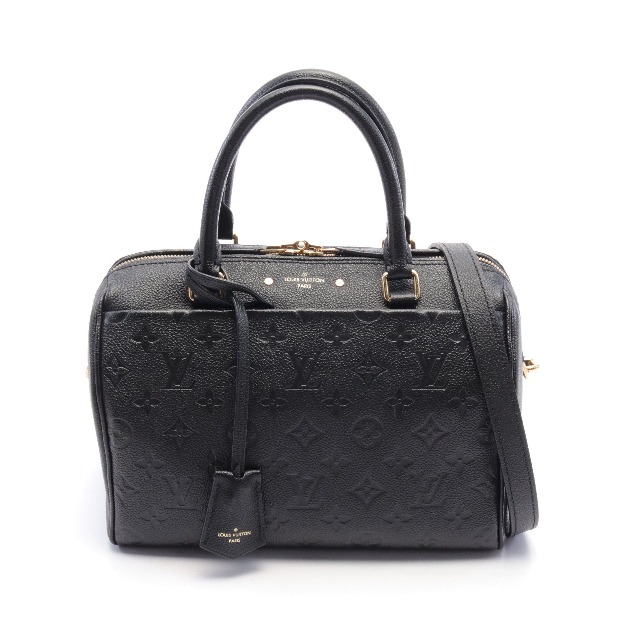 Louis Vuitton Louis Vuitton Speedy 25 Nm Monogram Empreinte Noir Handbag Leather Black Size ONE SIZE - 1 Thumbnail