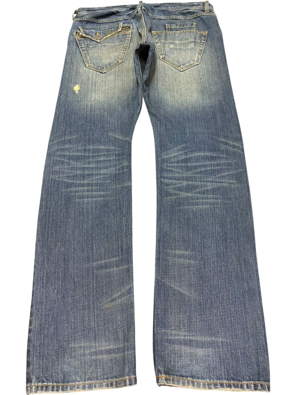 Ksubi Vintage Japanese Brand Rusty Wash Distress Loose Jeans Size US 35 - 2 Thumbnail